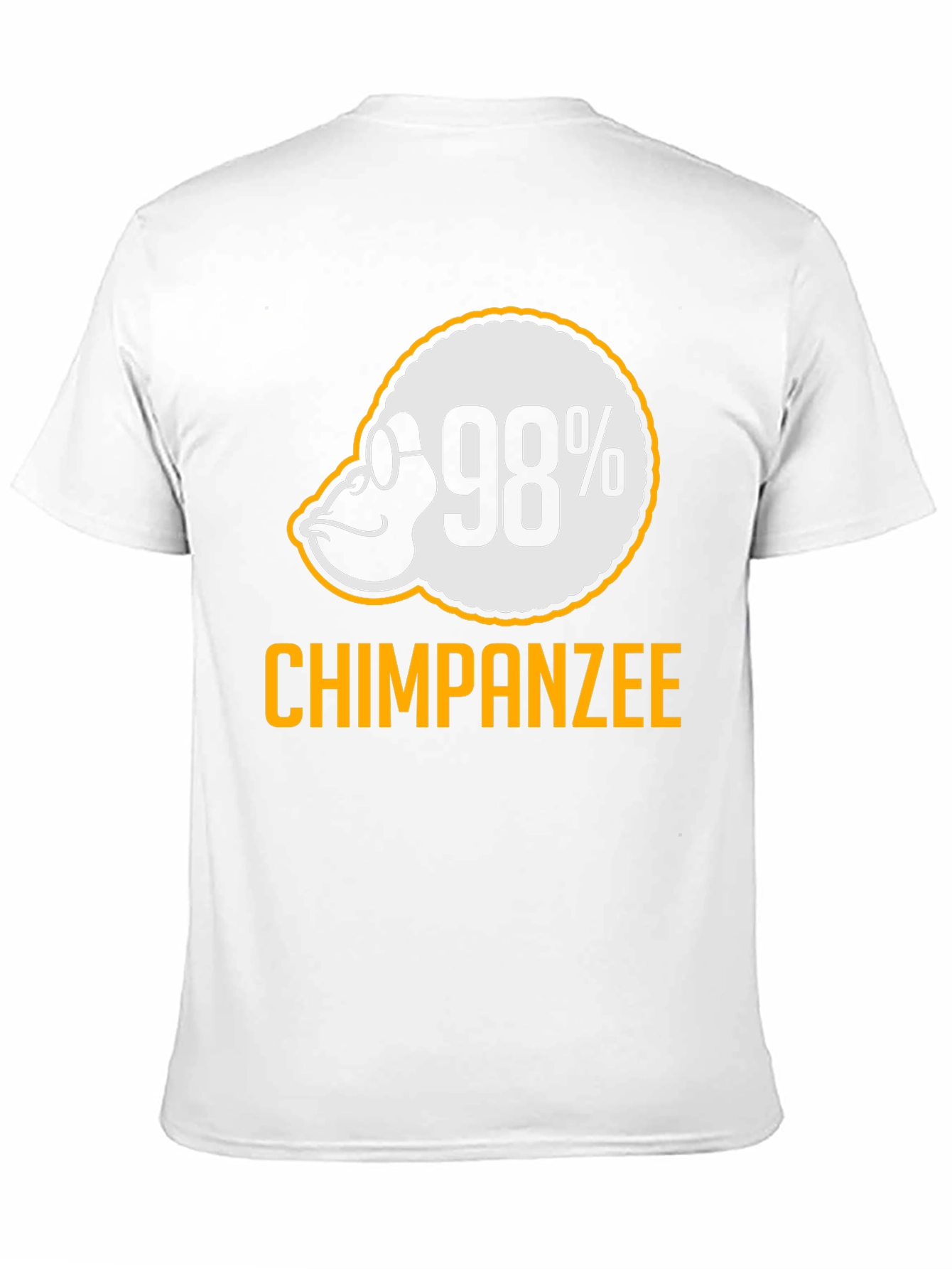 98% Chimpanzee T-Shirt - Funny Ape Graphic Tee