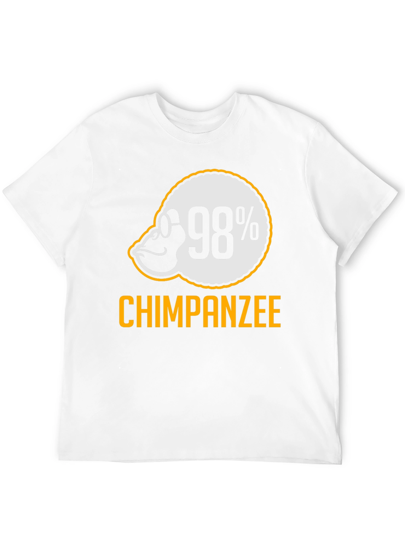 98% Chimpanzee T-Shirt - Funny Ape Graphic Tee