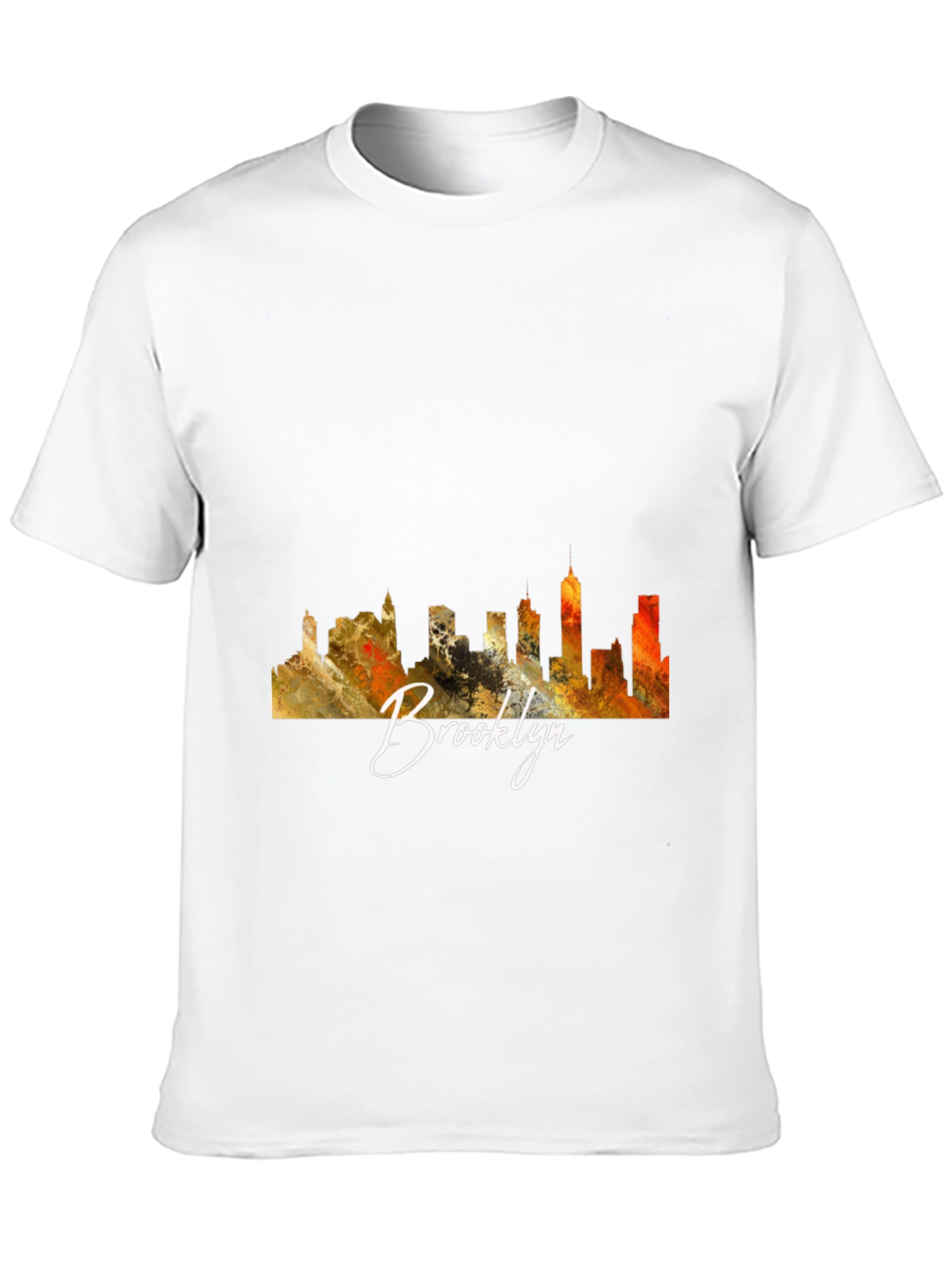 Brooklyn Skyline Graphic Black T-Shirt
