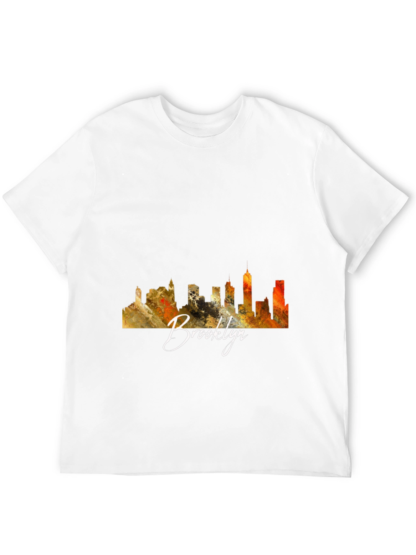 Brooklyn Skyline Graphic Black T-Shirt