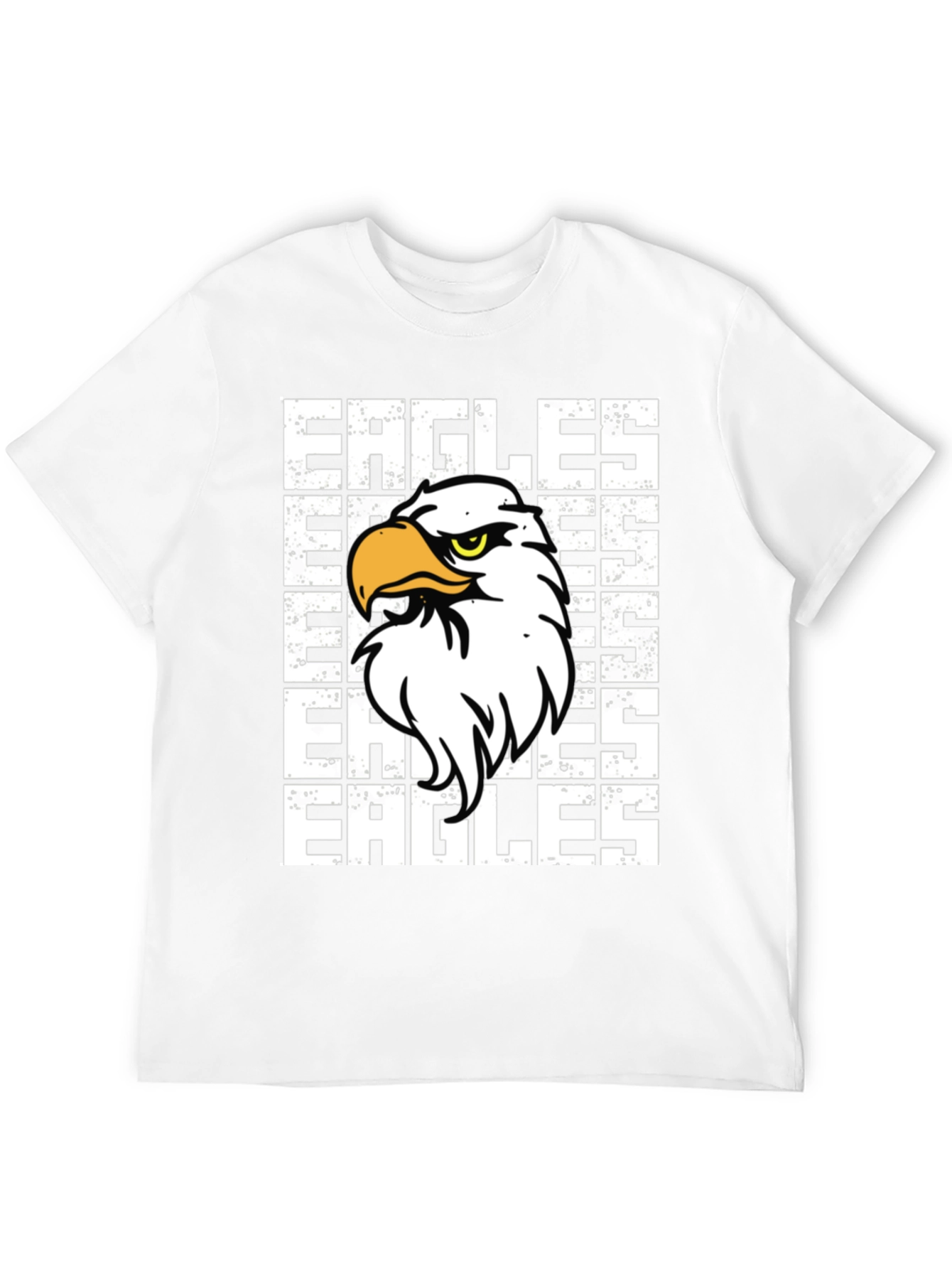 Eagles Graphic Print Black T-Shirt