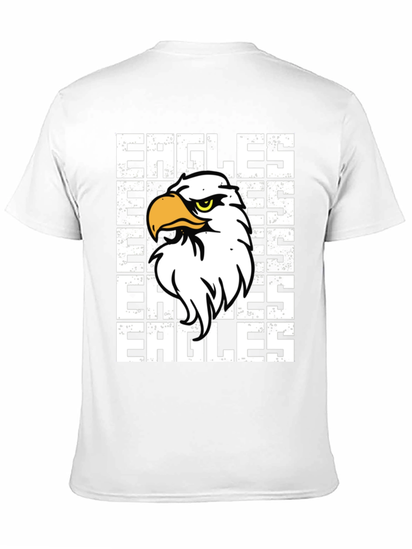 Eagles Graphic Print Black T-Shirt