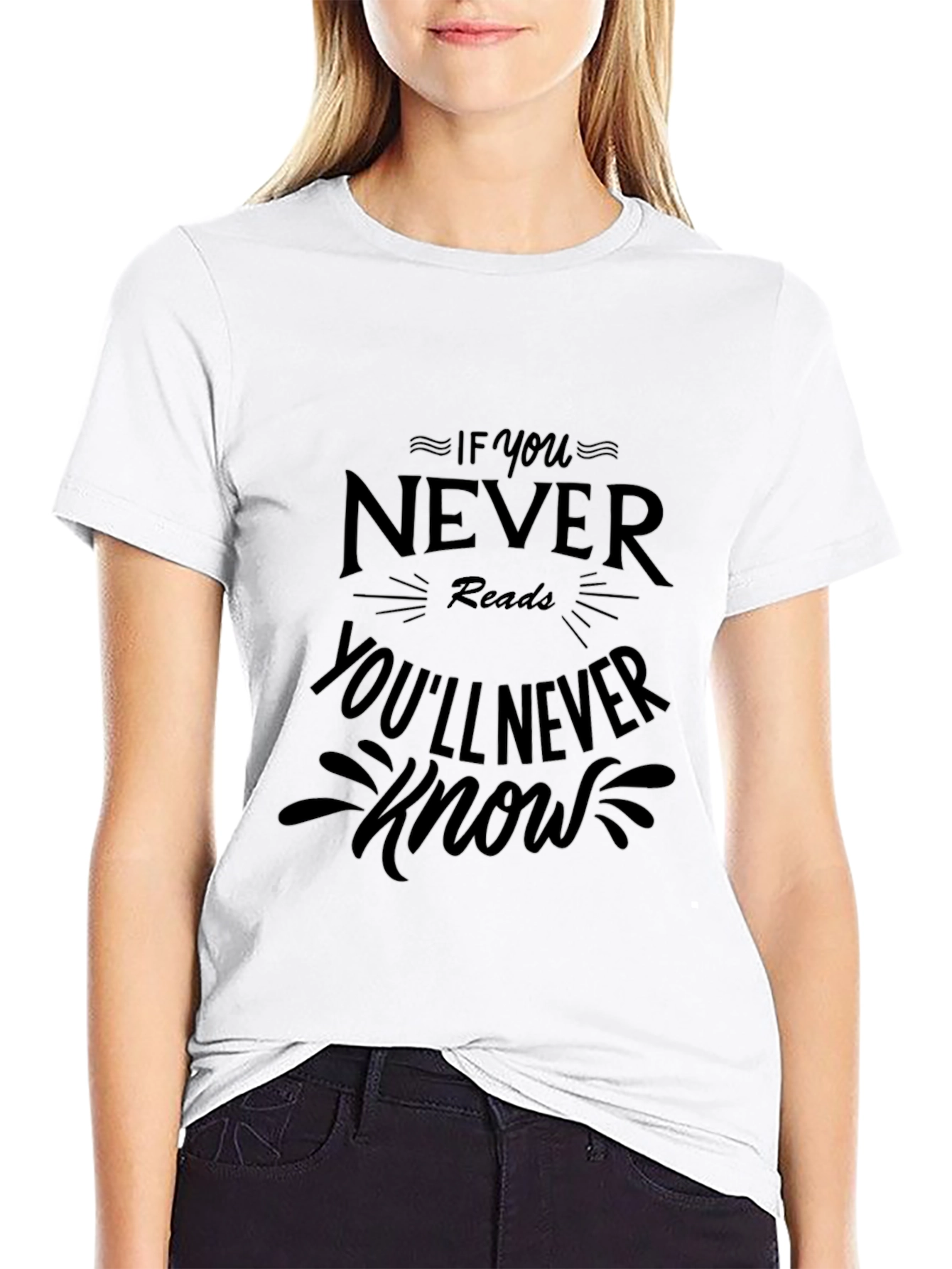 Read to Know Black Graphic Tee