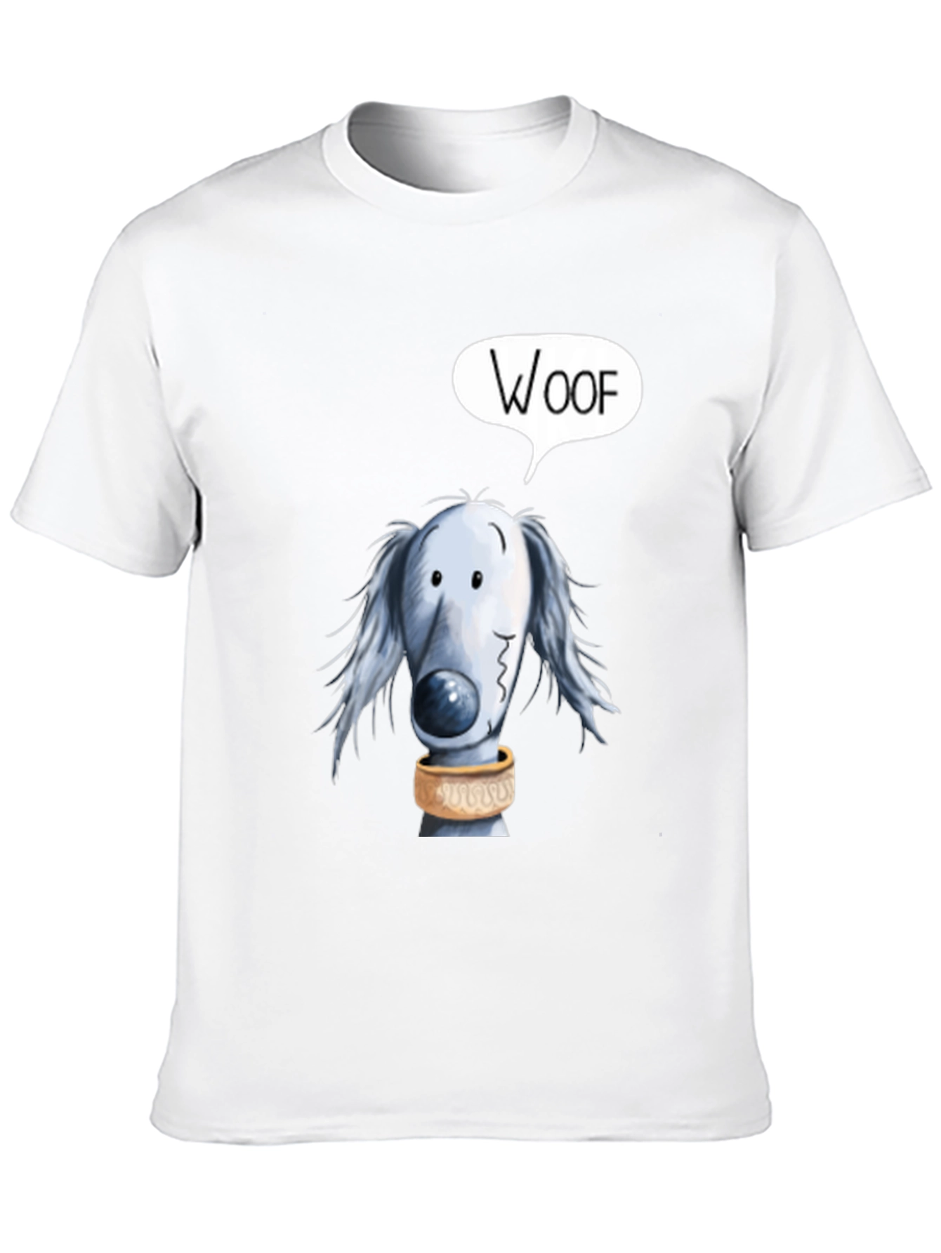 Woof Dog Graphic Black T-Shirt