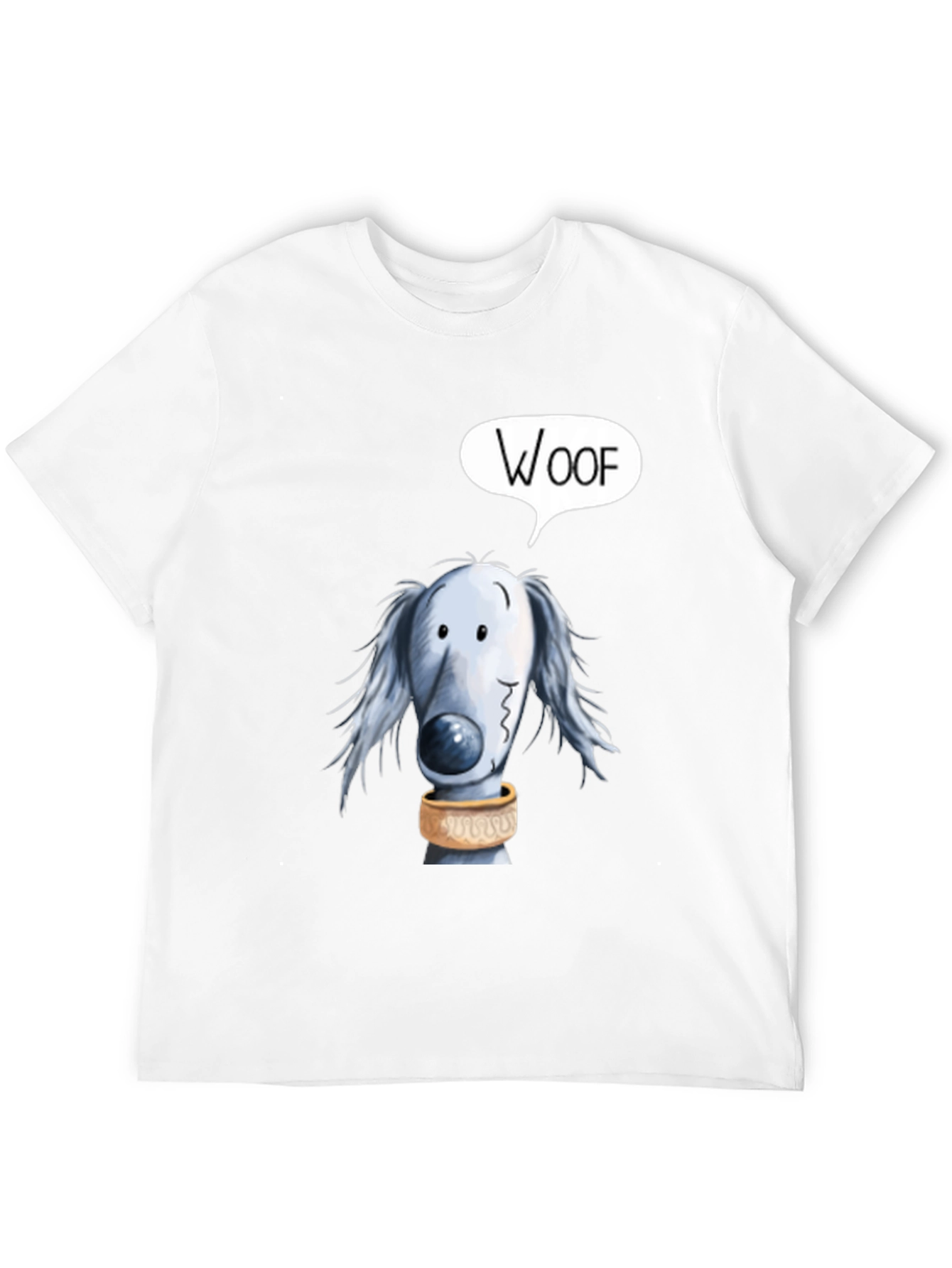 Woof Dog Graphic Black T-Shirt