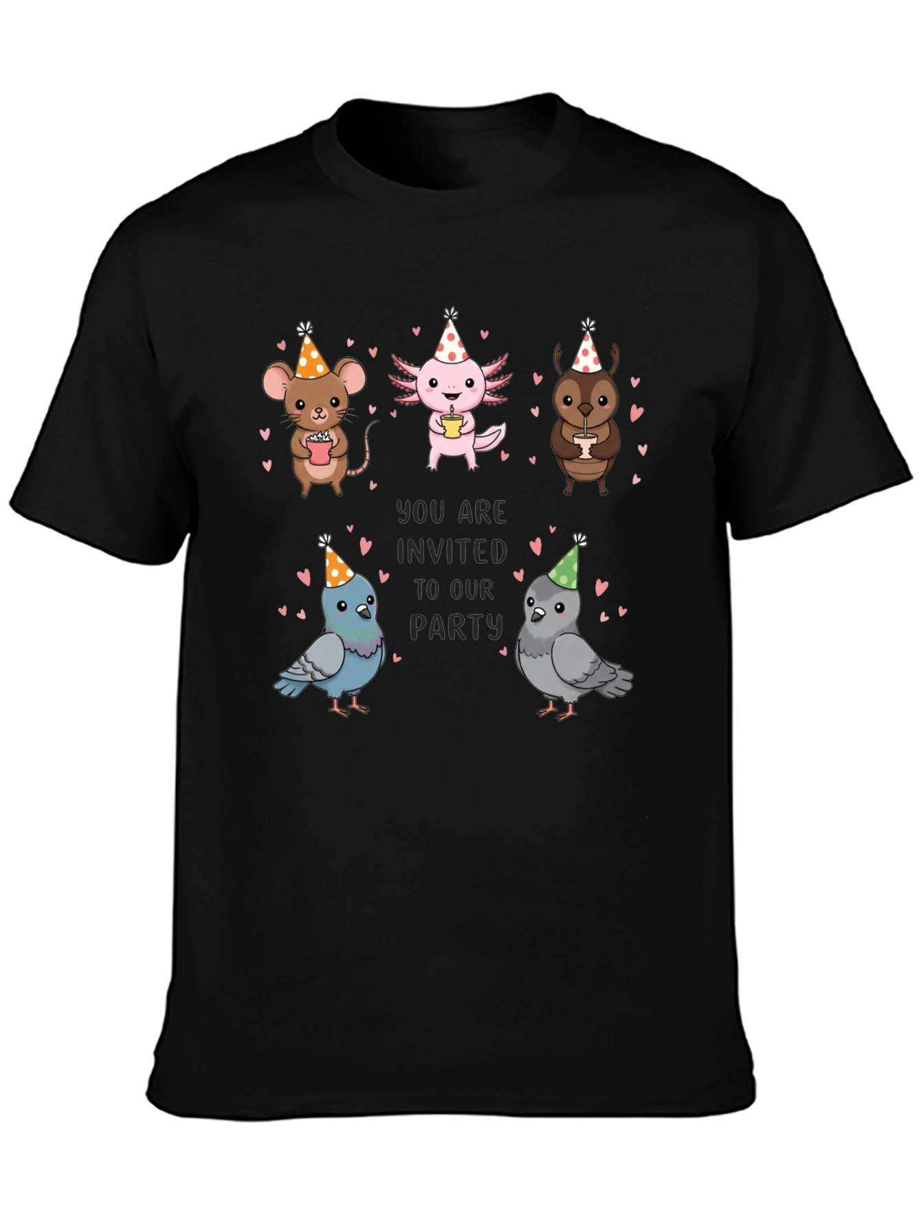 Party Animal T-Shirt - Cute Cartoon Graphic Tee