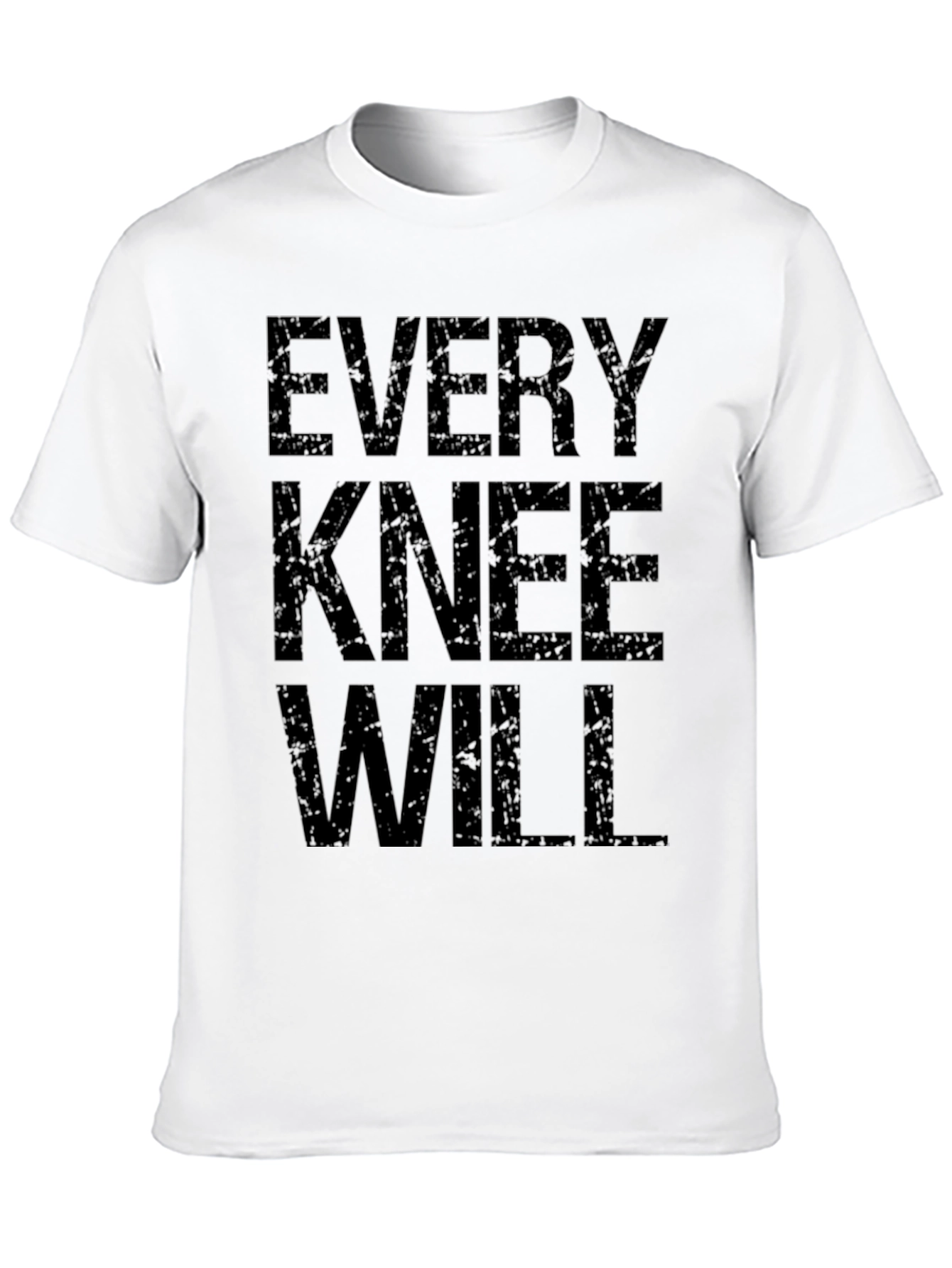 Every Knee Will Bow Black Graphic Tee