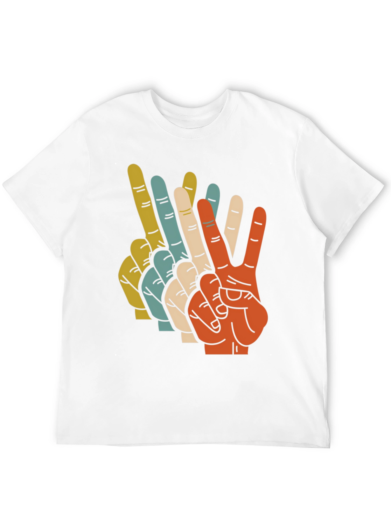 Retro Peace Sign Graphic T-Shirt