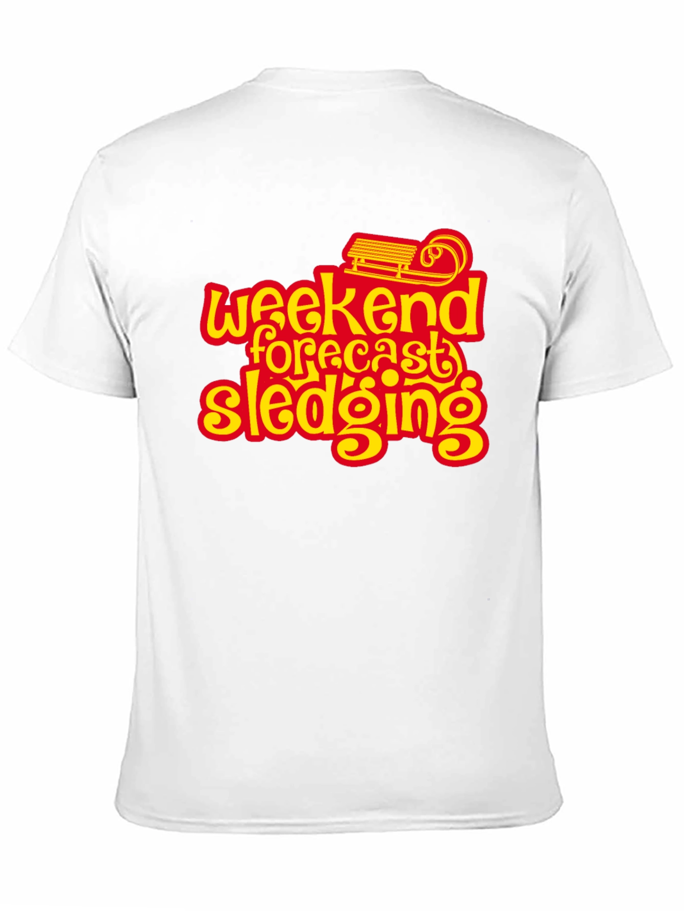 Weekend Forecast Sledging Graphic Tee