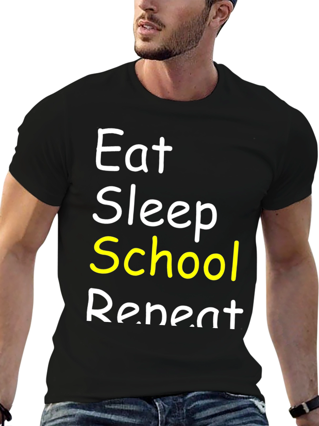Eat Sleep School Repeat T-Shirt
