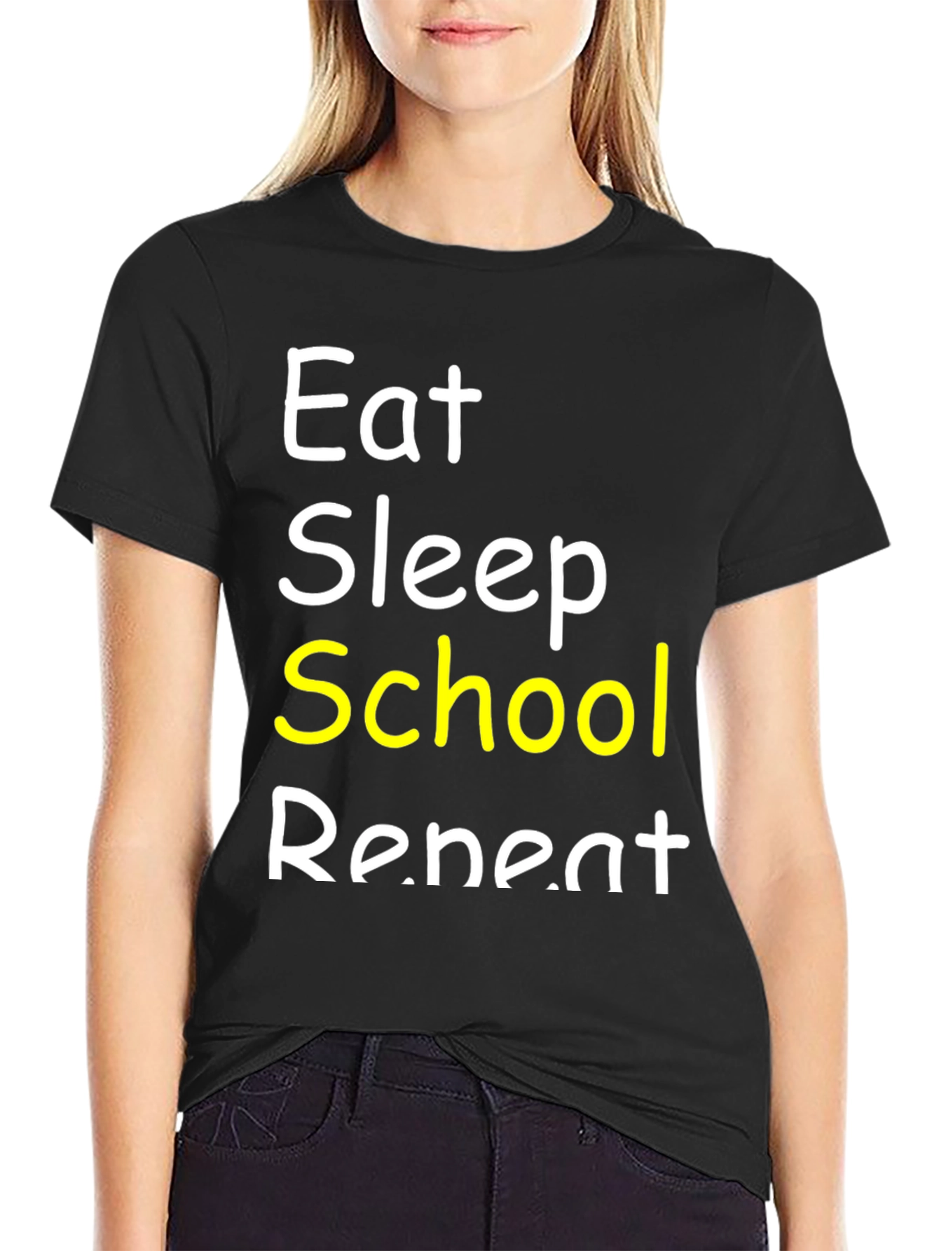Eat Sleep School Repeat T-Shirt