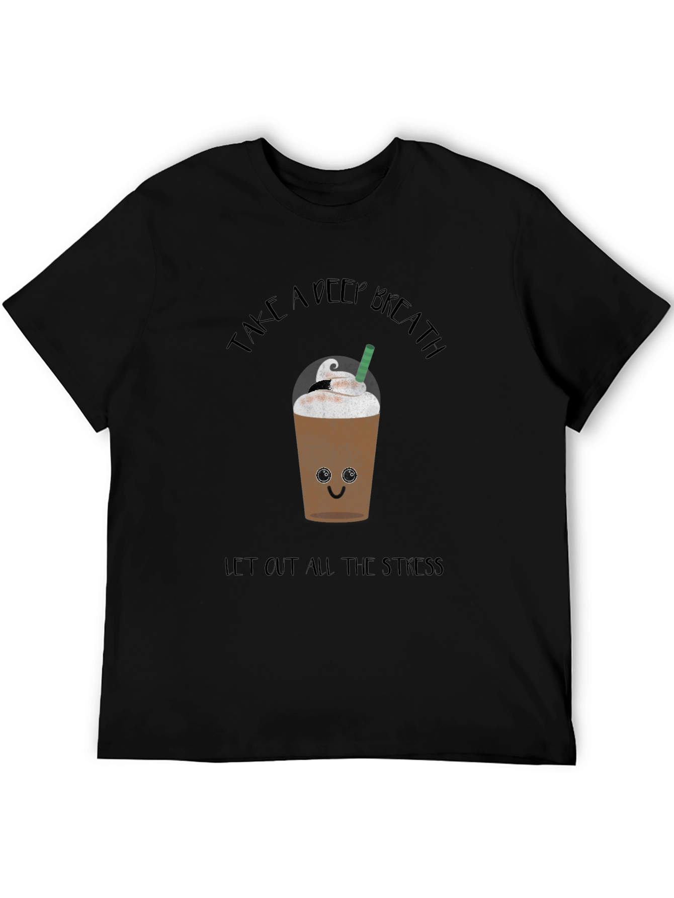 Deep Breath Coffee Graphic Tee - Relaxed Fit