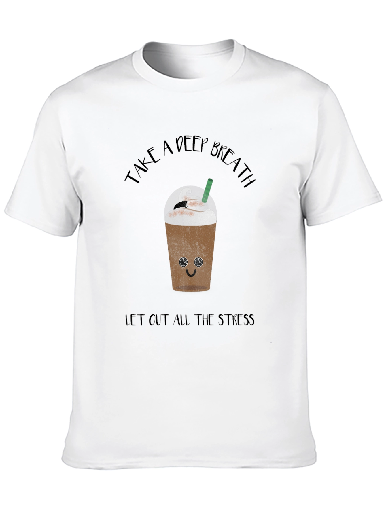 Deep Breath Coffee Graphic Tee - Relaxed Fit