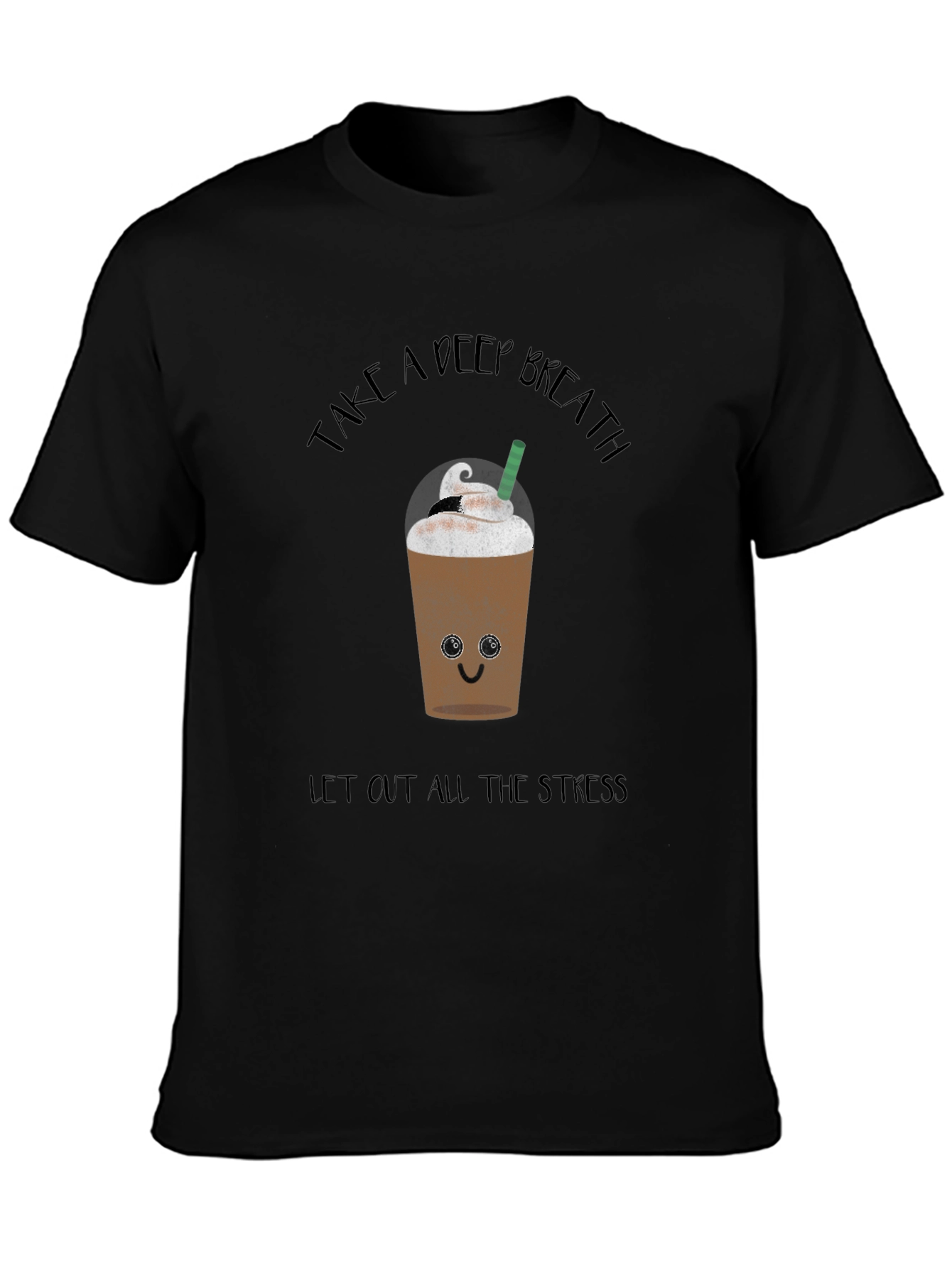 Deep Breath Coffee Graphic Tee - Relaxed Fit