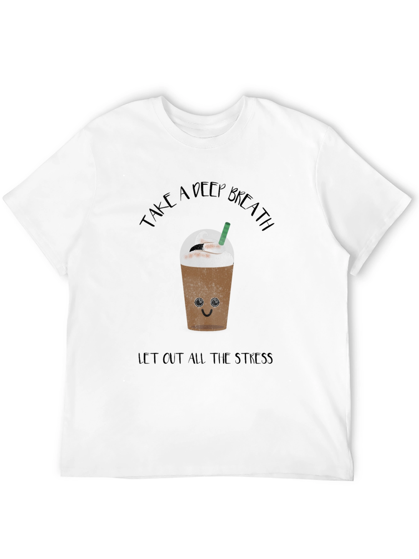 Deep Breath Coffee Graphic Tee - Relaxed Fit