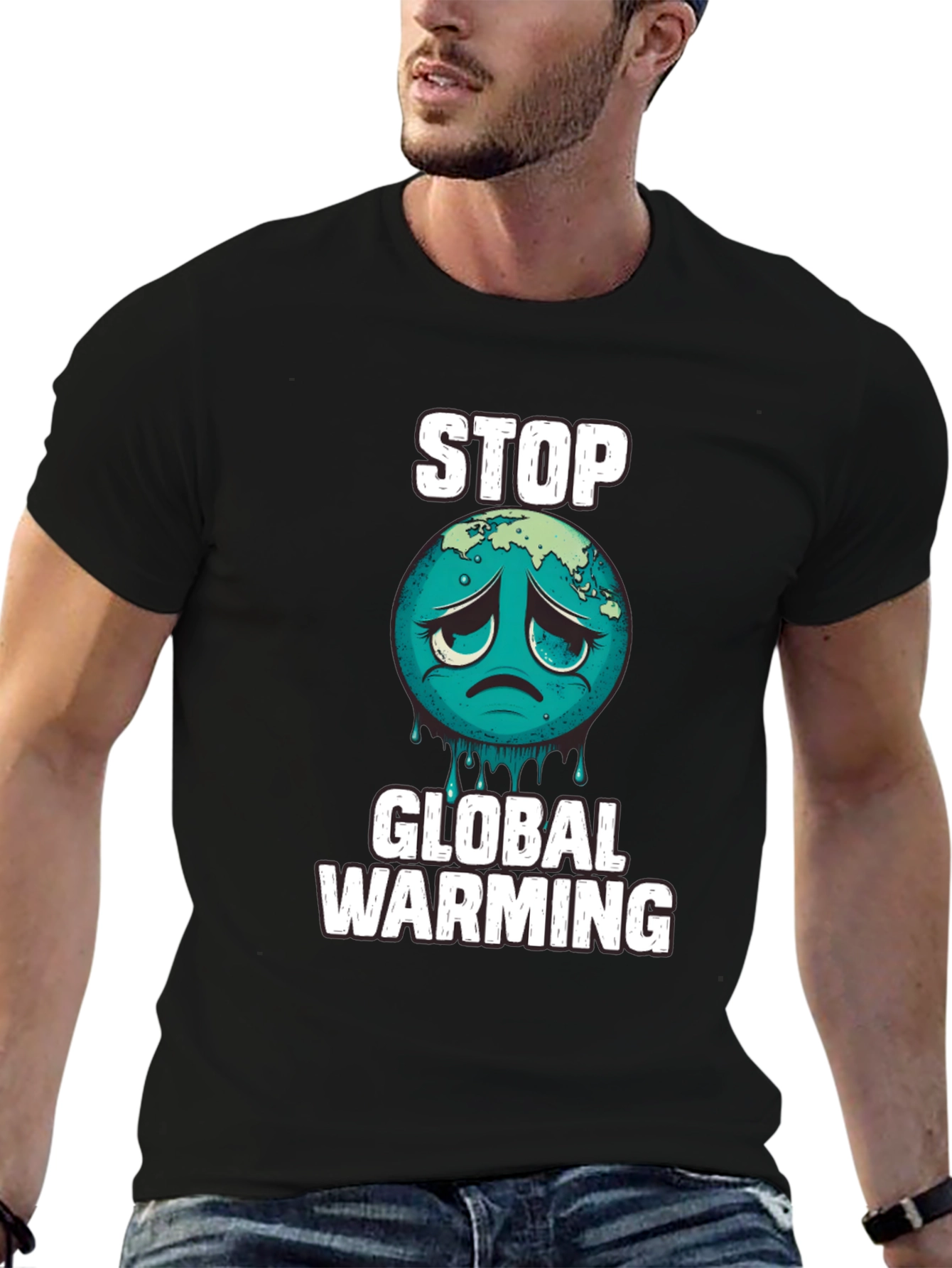 Stop Global Warming Graphic T-Shirt
