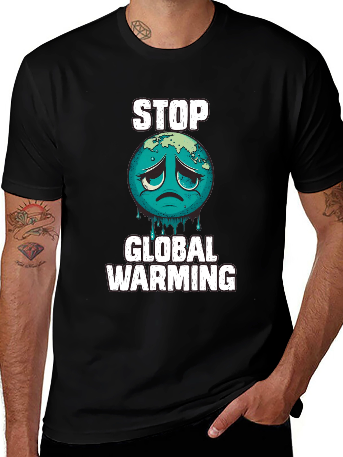 Stop Global Warming Graphic T-Shirt