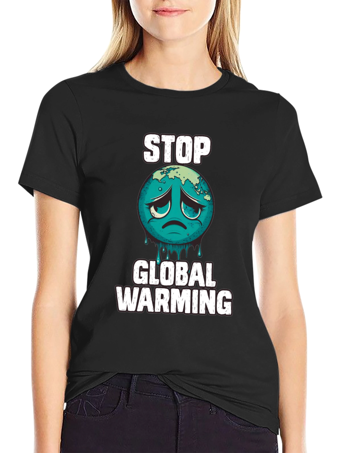 Stop Global Warming Graphic T-Shirt