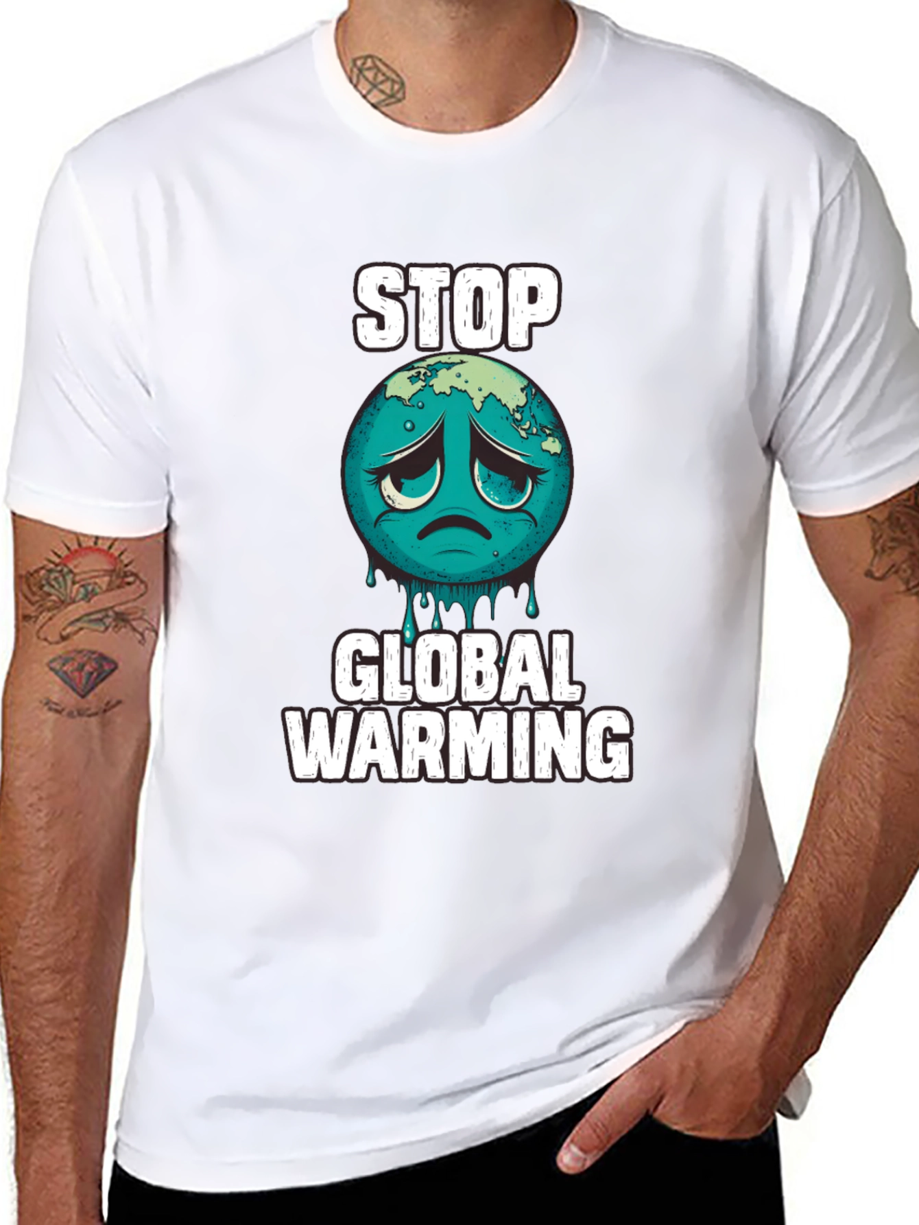 Stop Global Warming Graphic T-Shirt