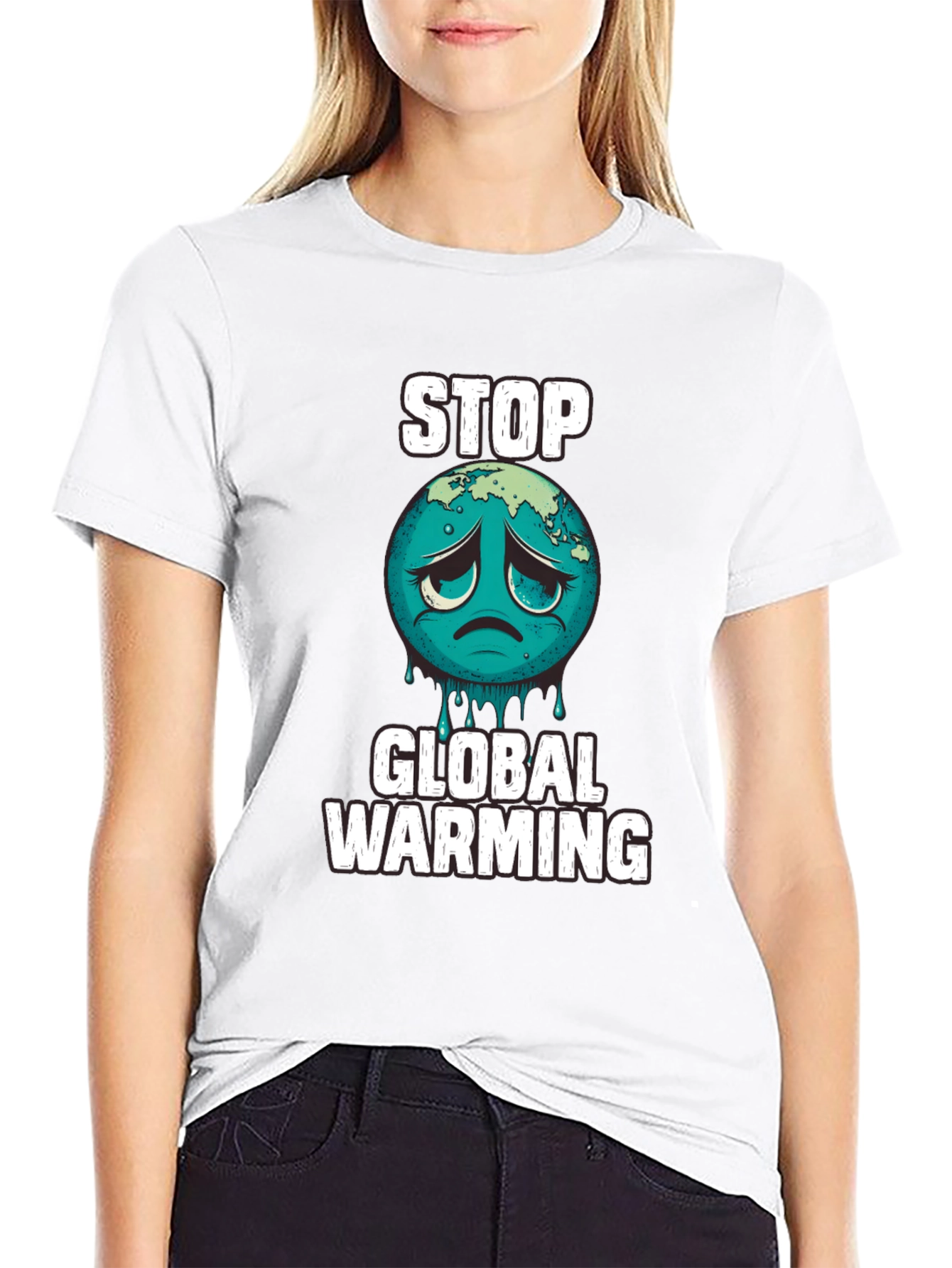Stop Global Warming Graphic T-Shirt