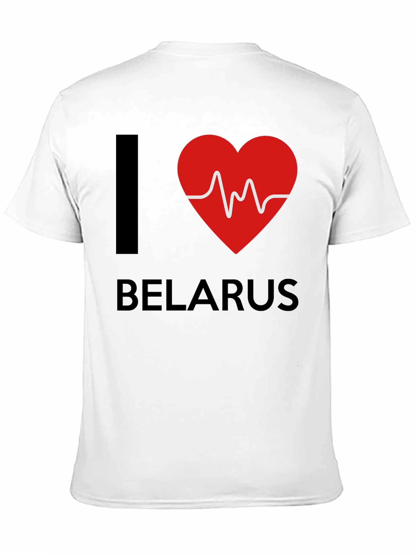 I Love Belarus T-Shirt - Heartbeat Graphic