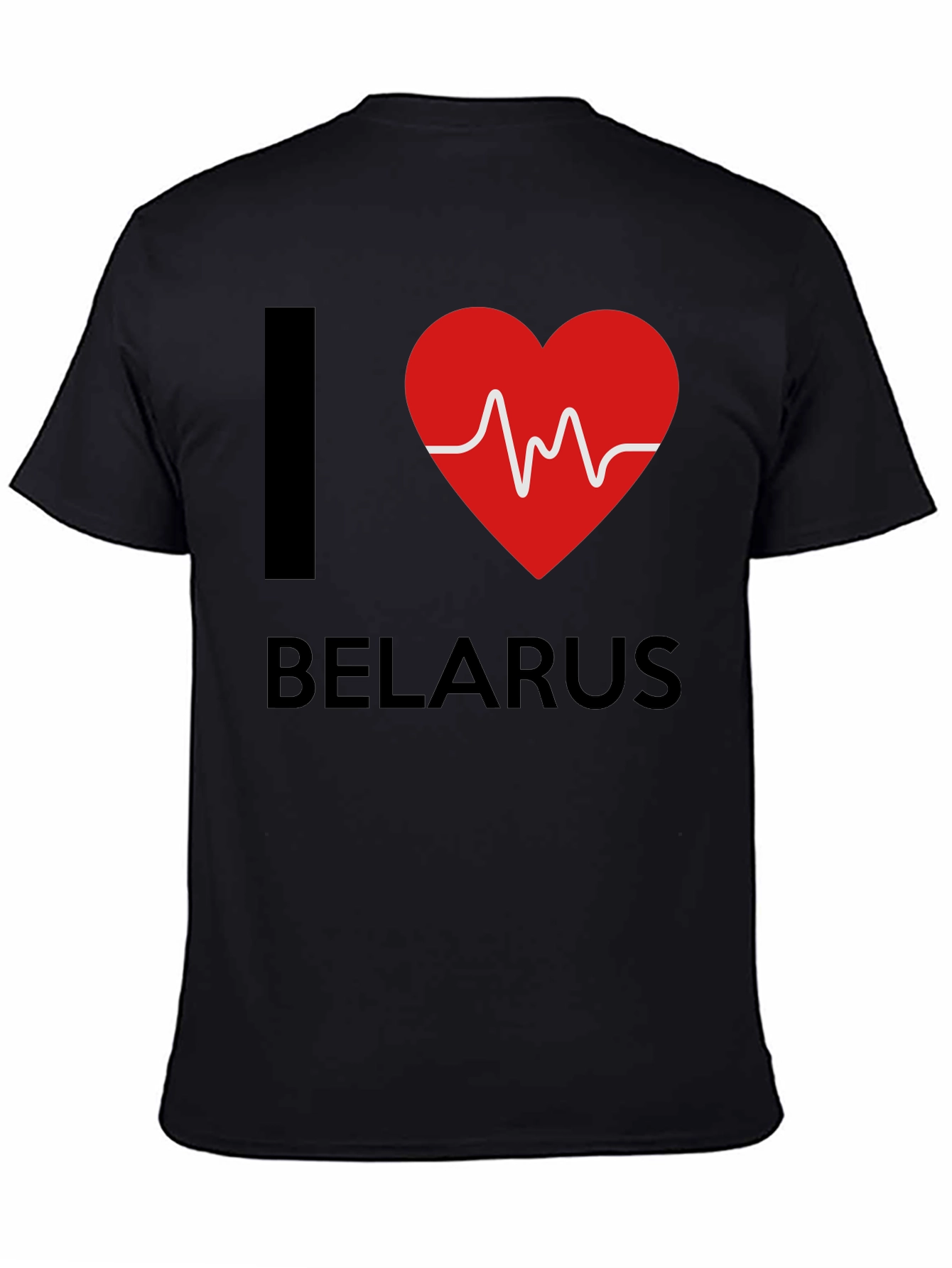 I Love Belarus T-Shirt - Heartbeat Graphic