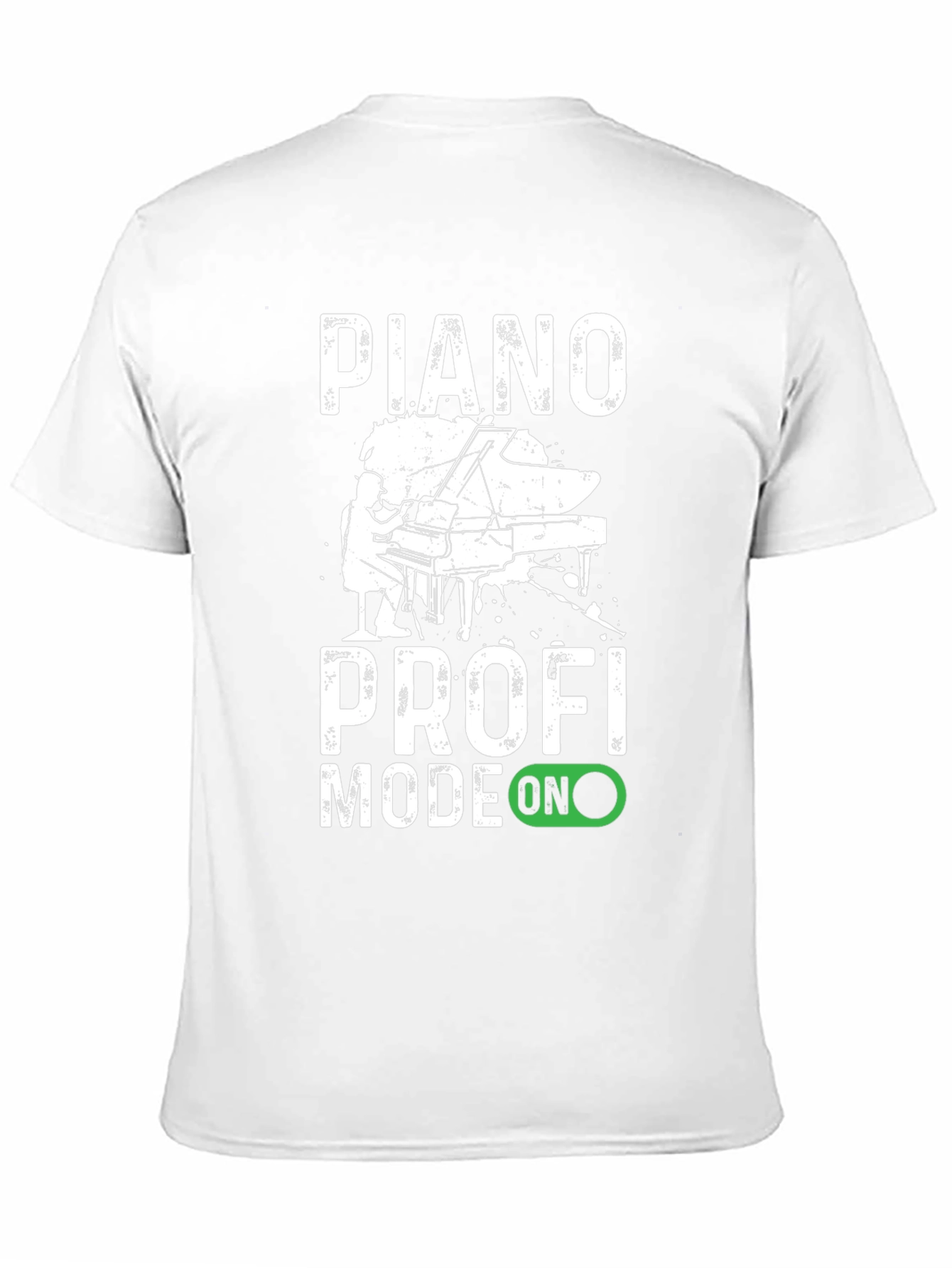 Piano Profi Mode On Black T-Shirt