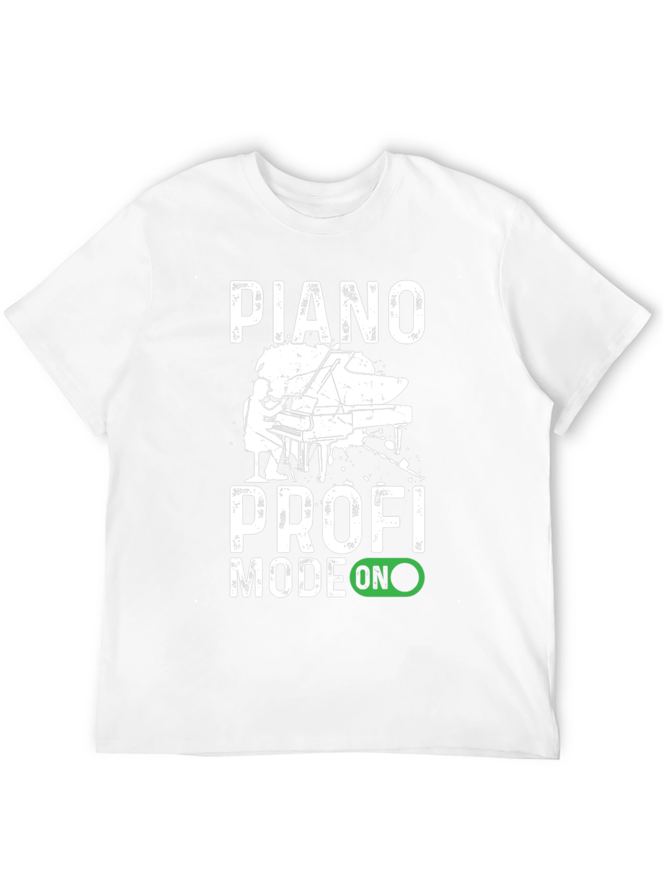 Piano Profi Mode On Black T-Shirt
