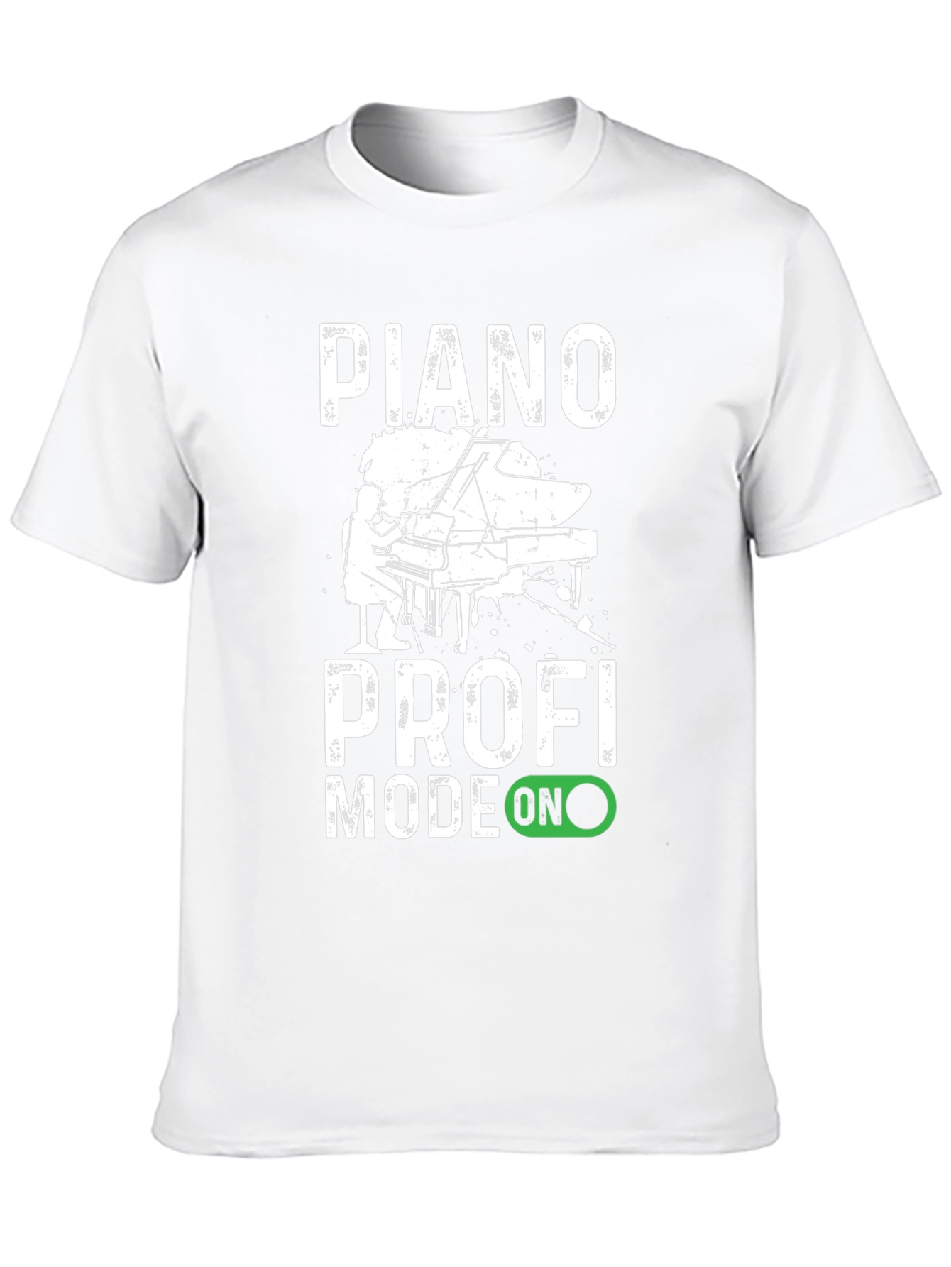 Piano Profi Mode On Black T-Shirt