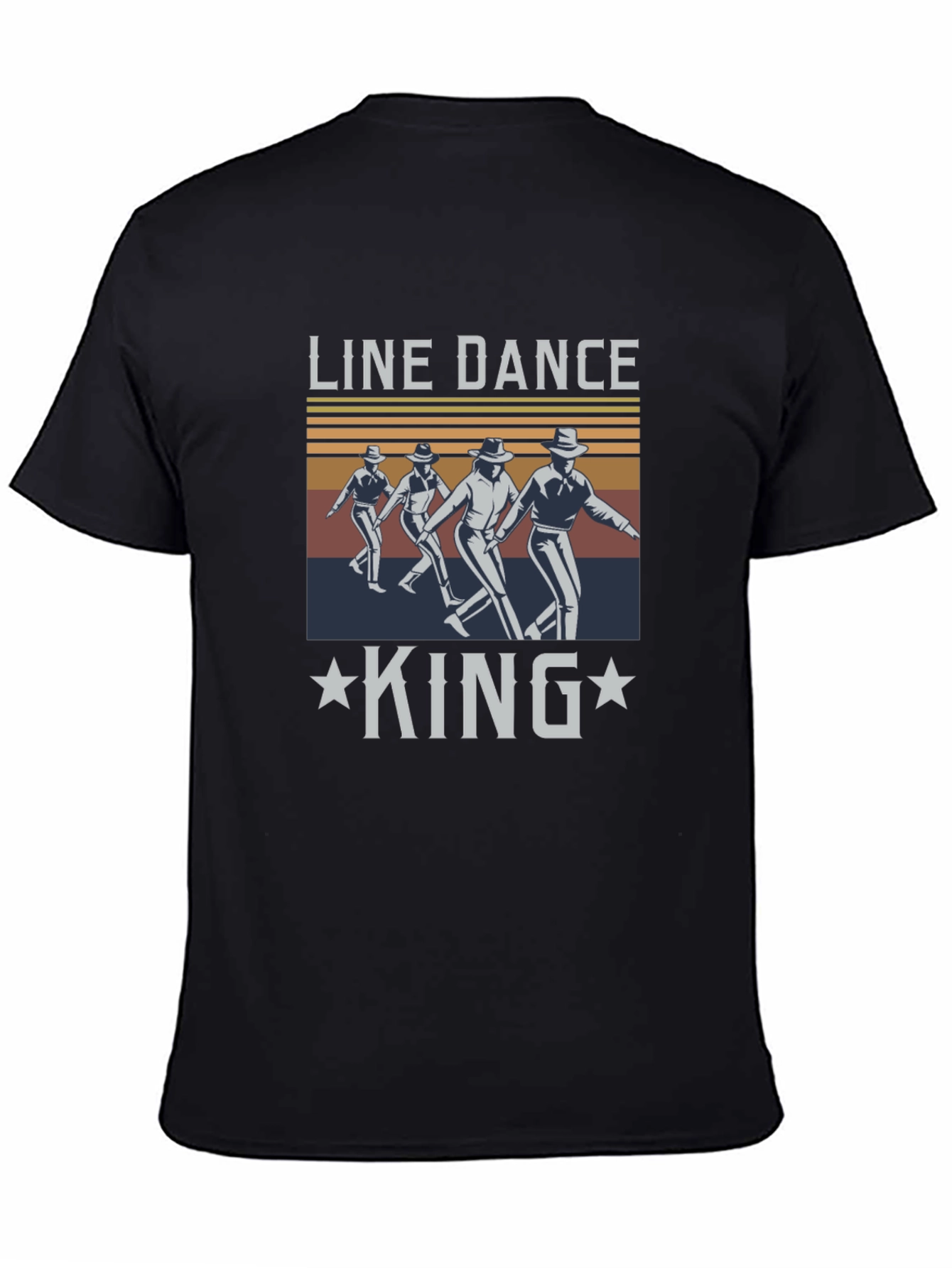 Line Dance King T-Shirt Western Style Tee