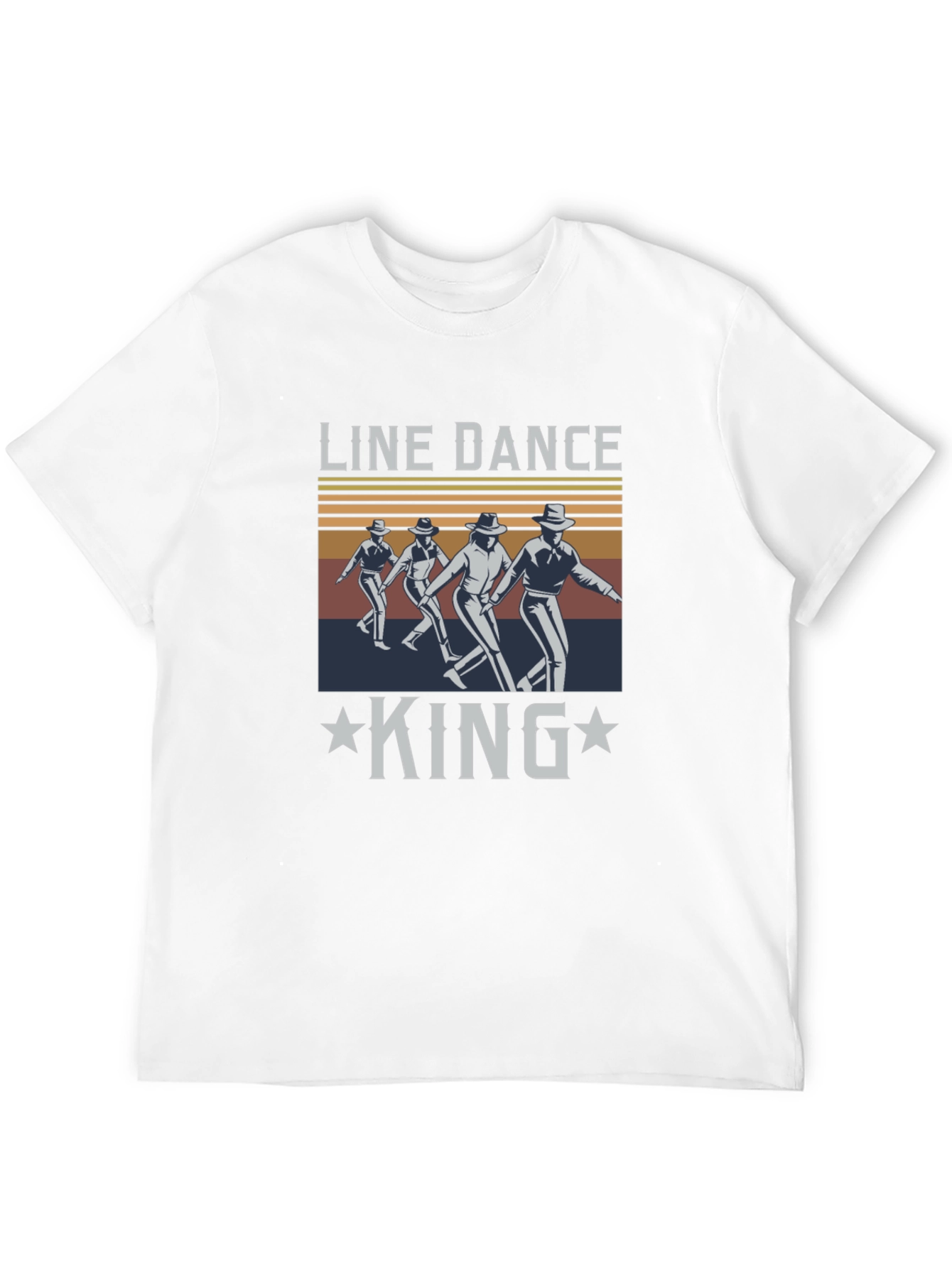 Line Dance King T-Shirt Western Style Tee