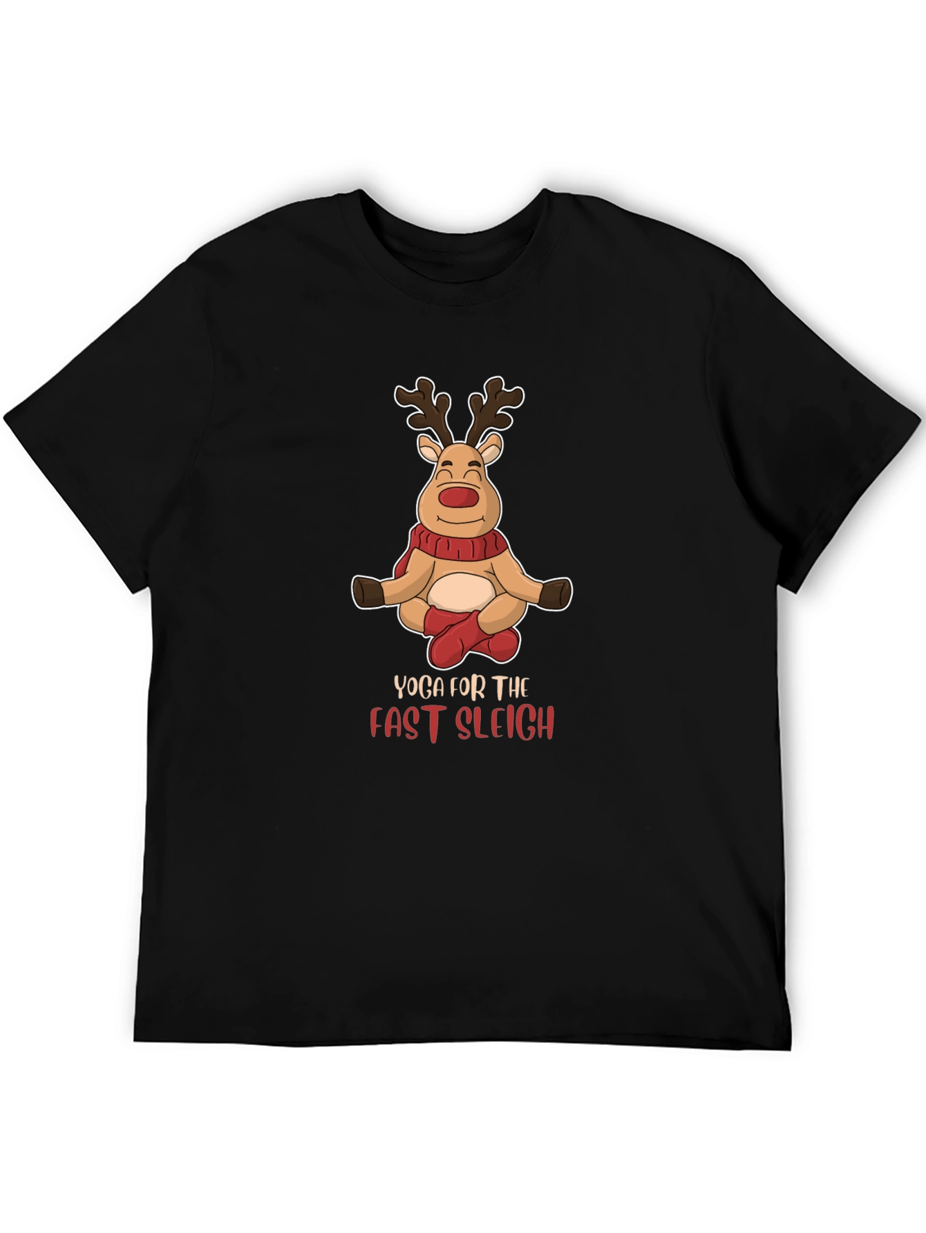 Yoga Reindeer Christmas T-Shirt