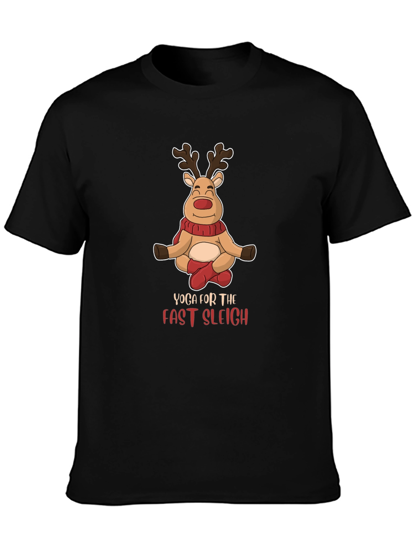 Yoga Reindeer Christmas T-Shirt