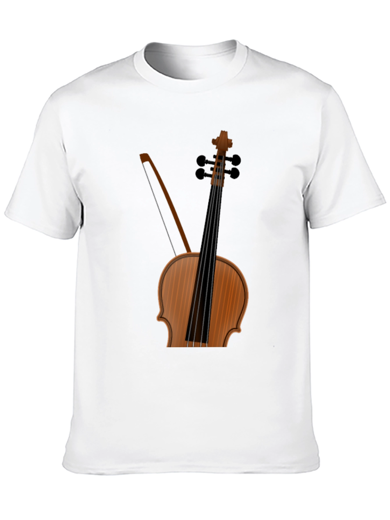Musical T-Shirt: Violin Bow Design