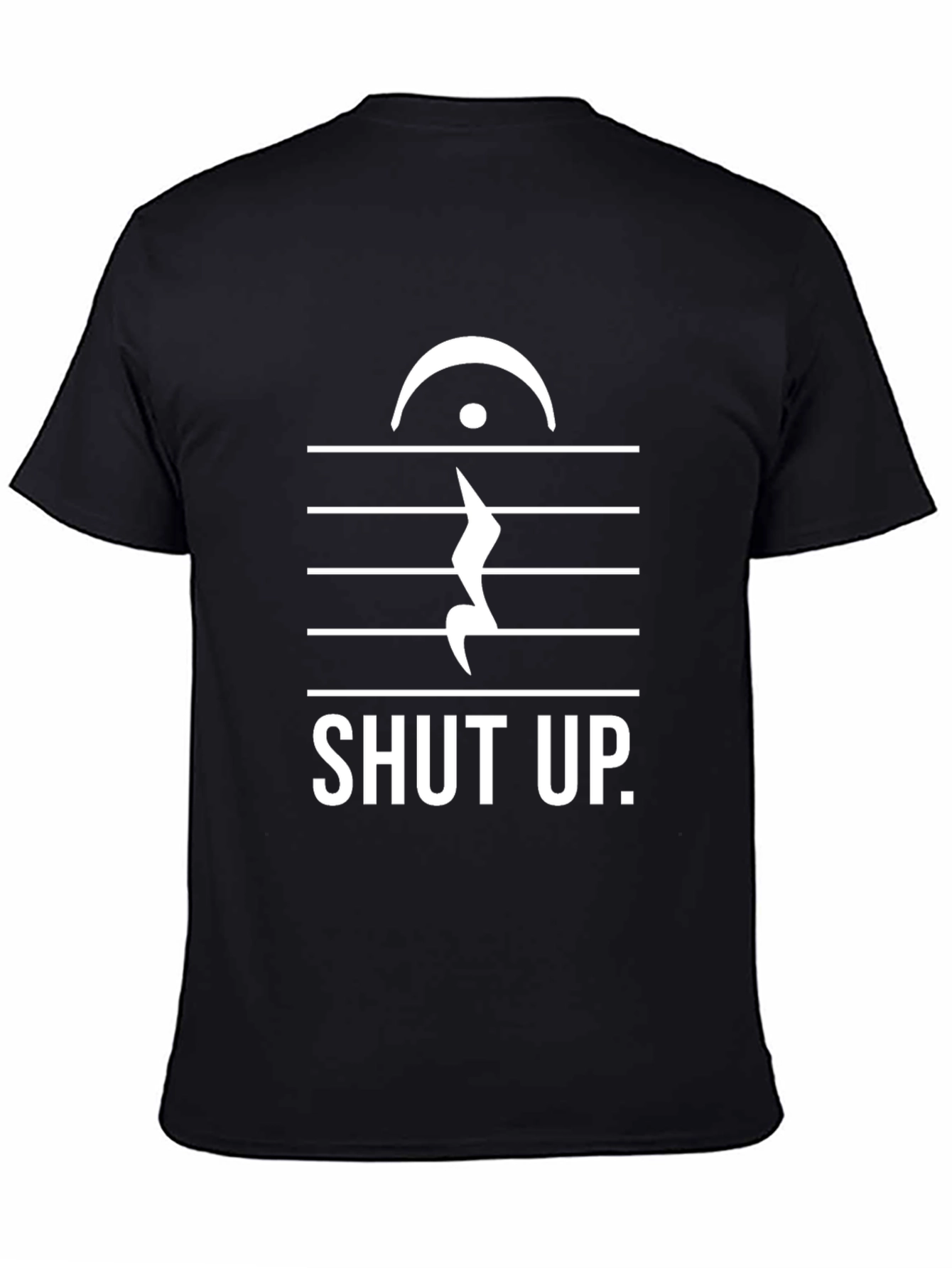Shut Up Music Note T-Shirt - Funny Musician Tee