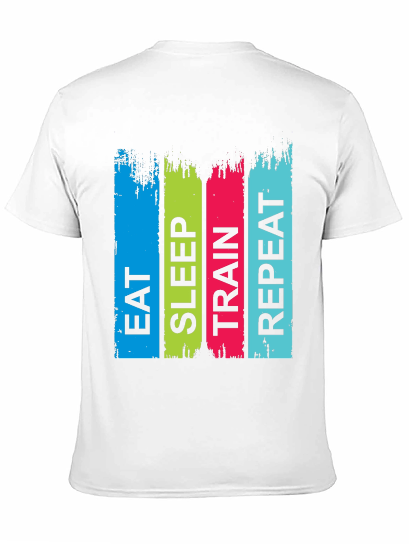 Eat Sleep Train Repeat Graphic Tee - Black