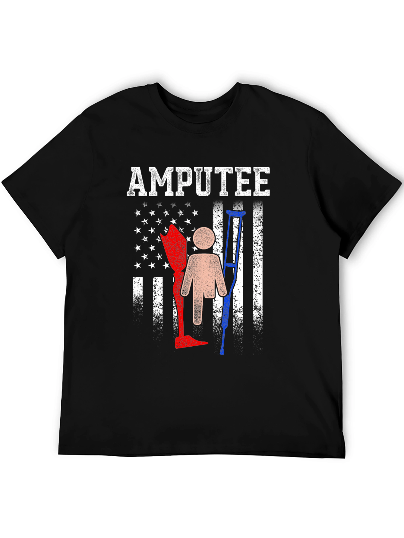 Amputee Pride T-Shirt - American Flag Design