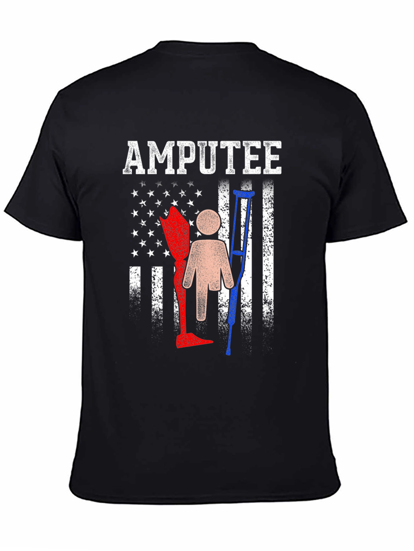 Amputee Pride T-Shirt - American Flag Design