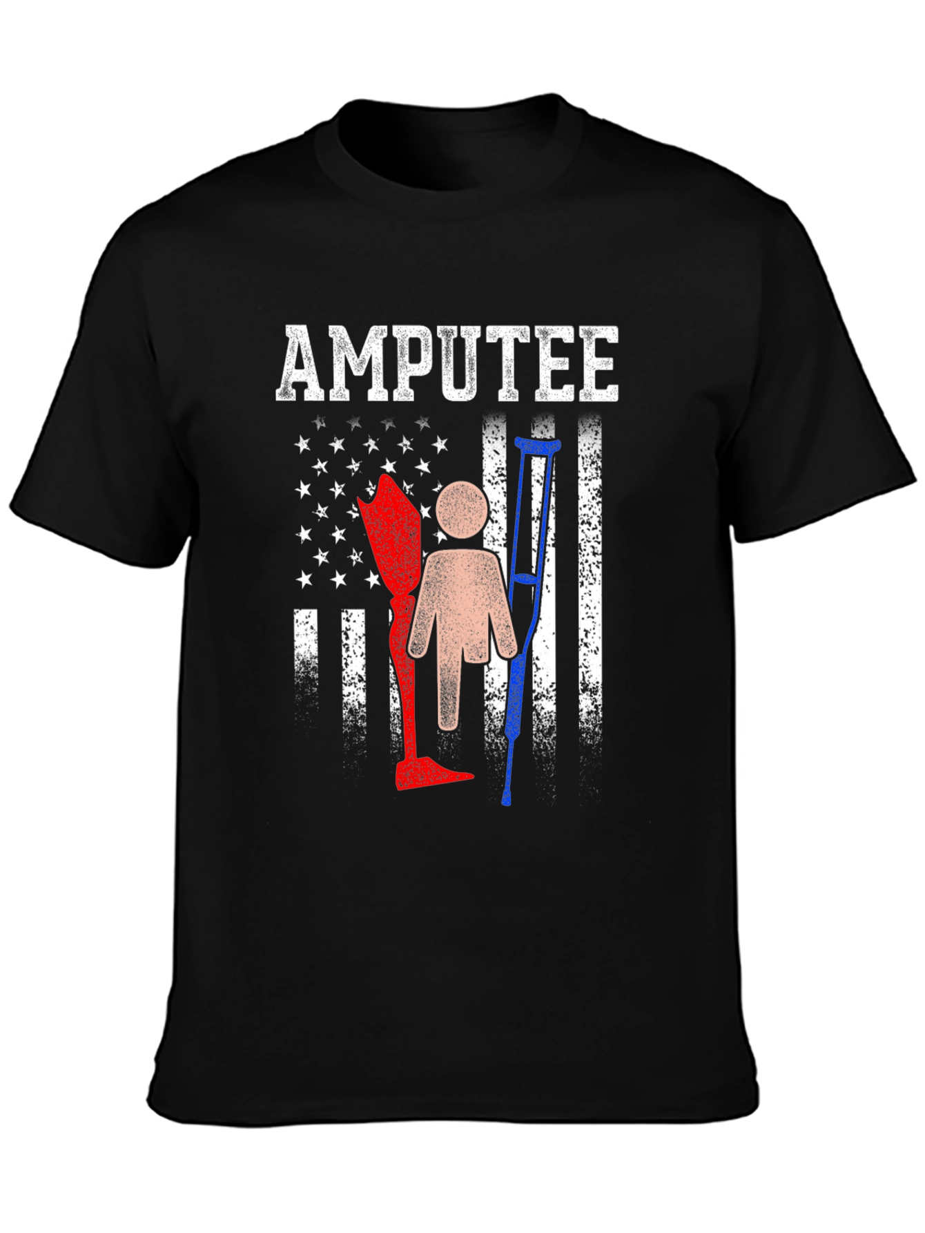 Amputee Pride T-Shirt - American Flag Design