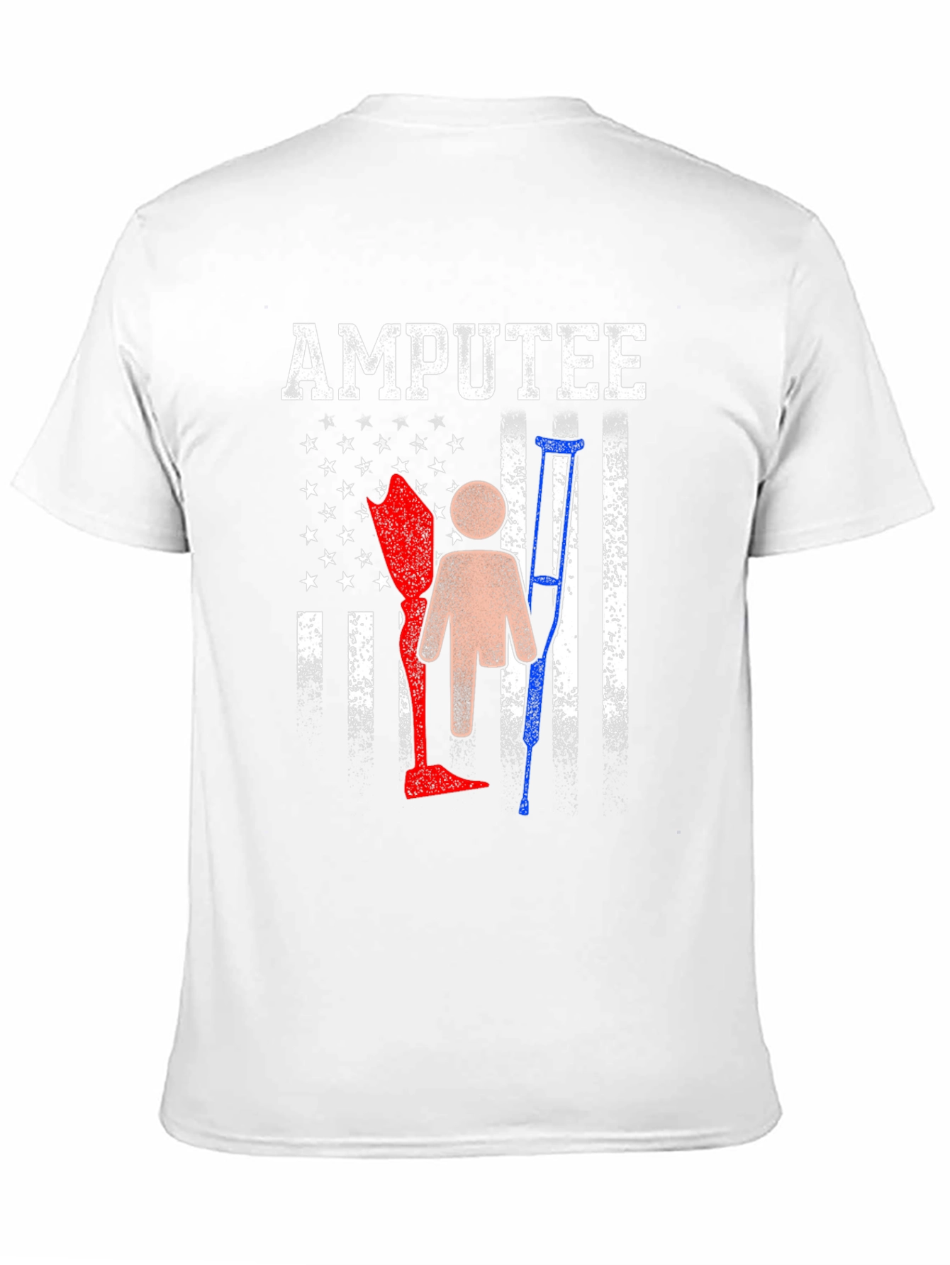 Amputee Pride T-Shirt - American Flag Design