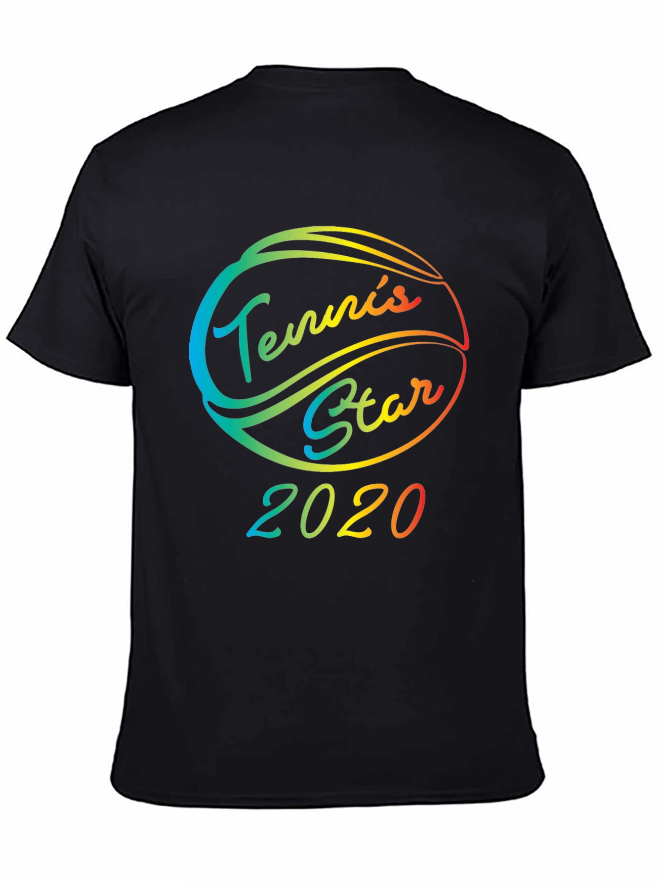 Tennis Star 2020 Rainbow Graphic T-Shirt