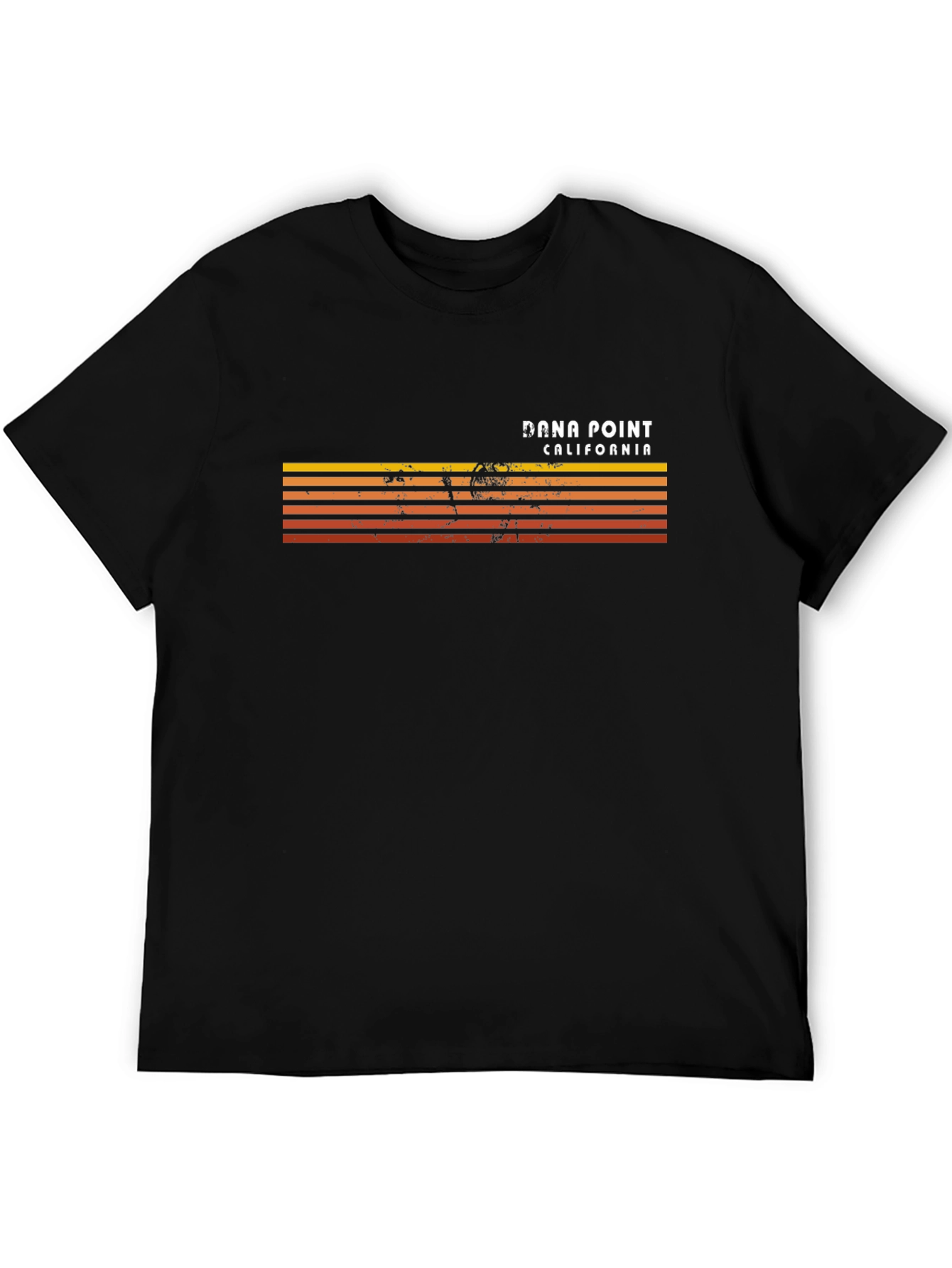 Dana Point California Retro Striped T-Shirt