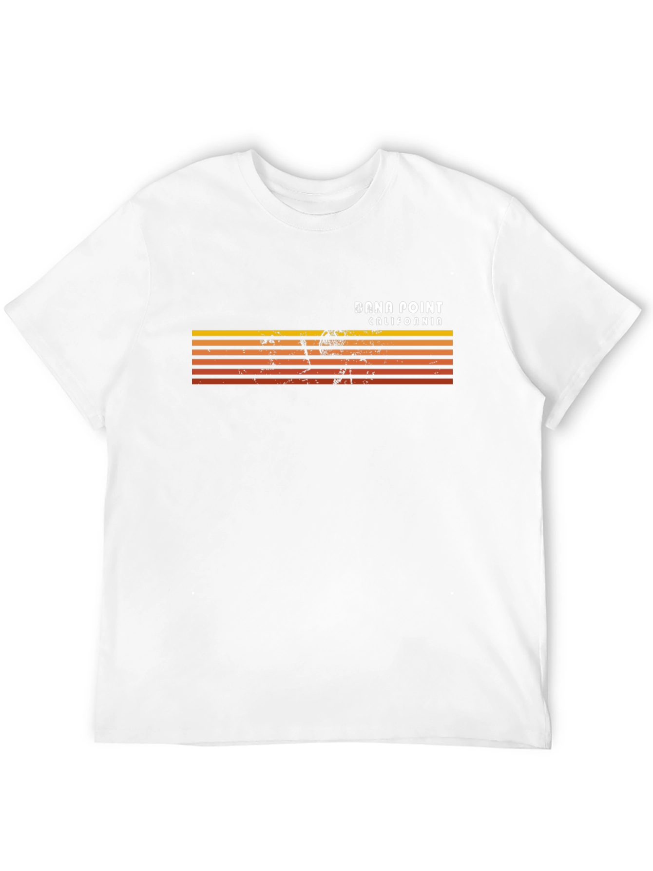 Dana Point California Retro Striped T-Shirt