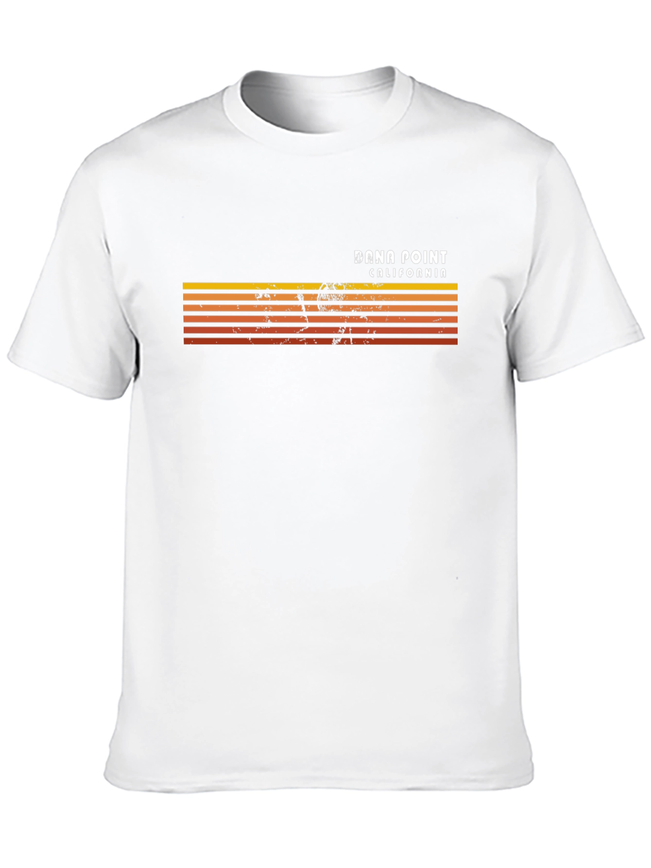Dana Point California Retro Striped T-Shirt