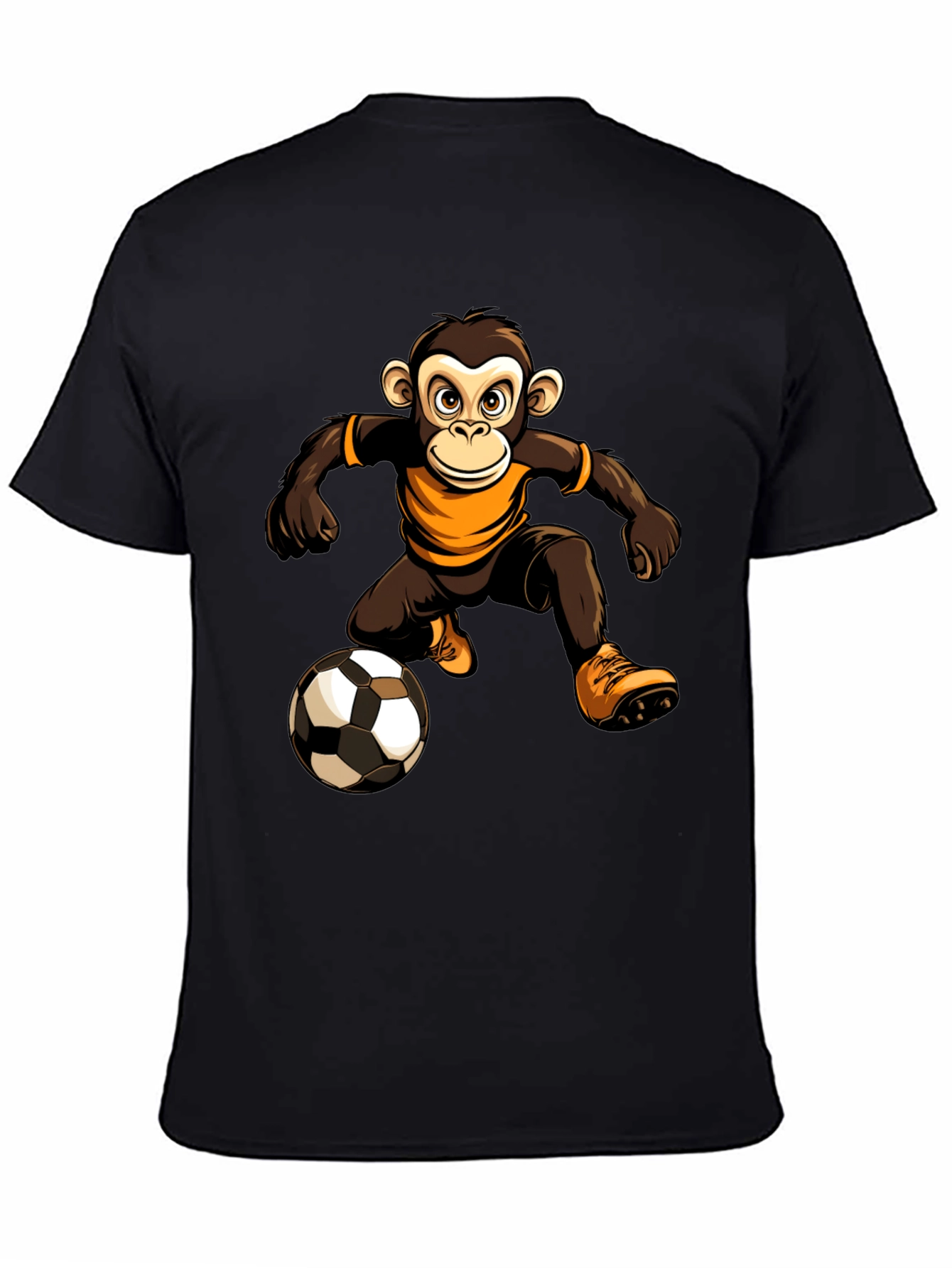 Monkey Soccer Player Graphic T-Shirt
