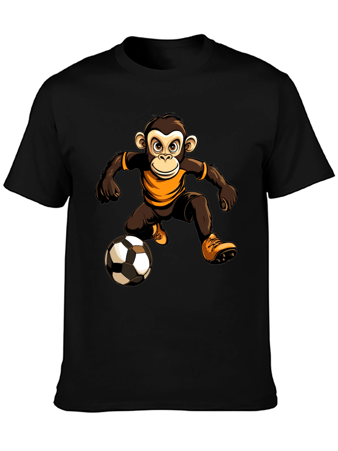 Monkey Soccer Player Graphic T-Shirt