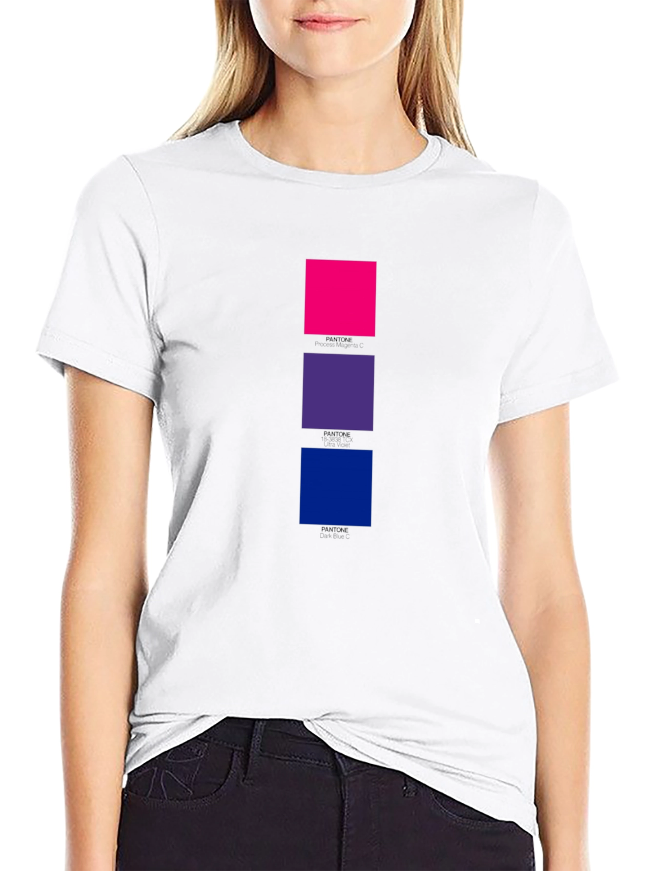 Bi Pride Squares Black T-Shirt