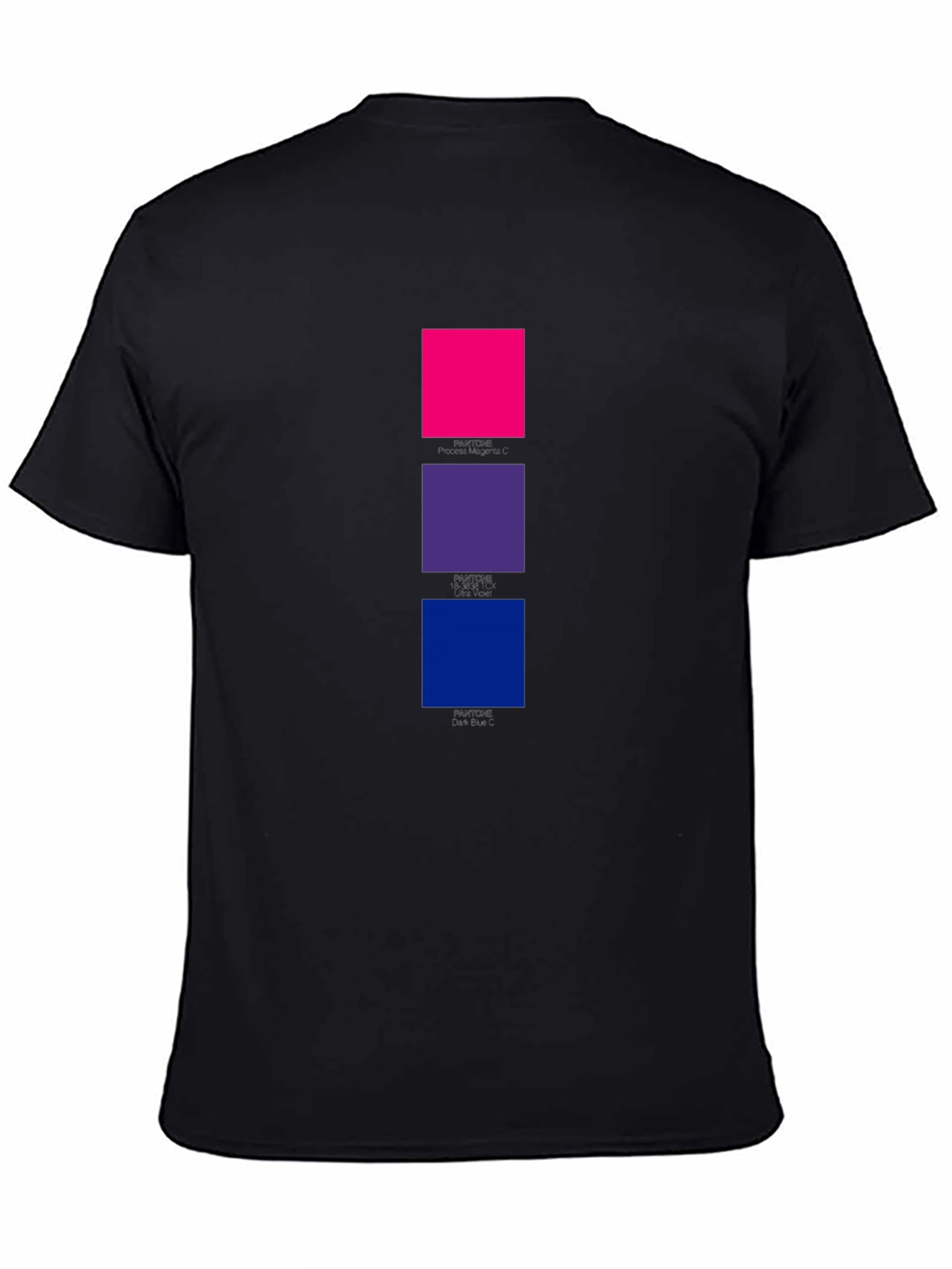Bi Pride Squares Black T-Shirt