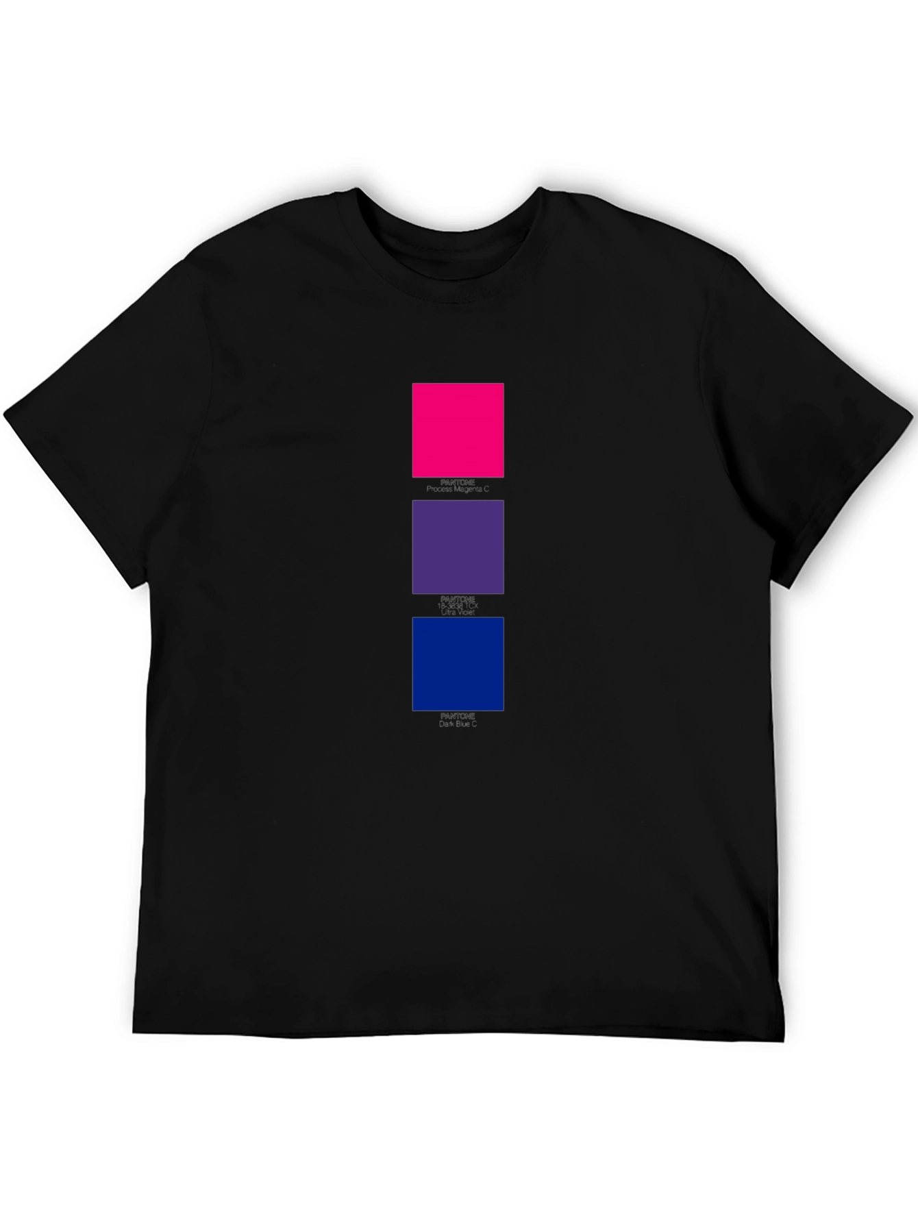 Bi Pride Squares Black T-Shirt