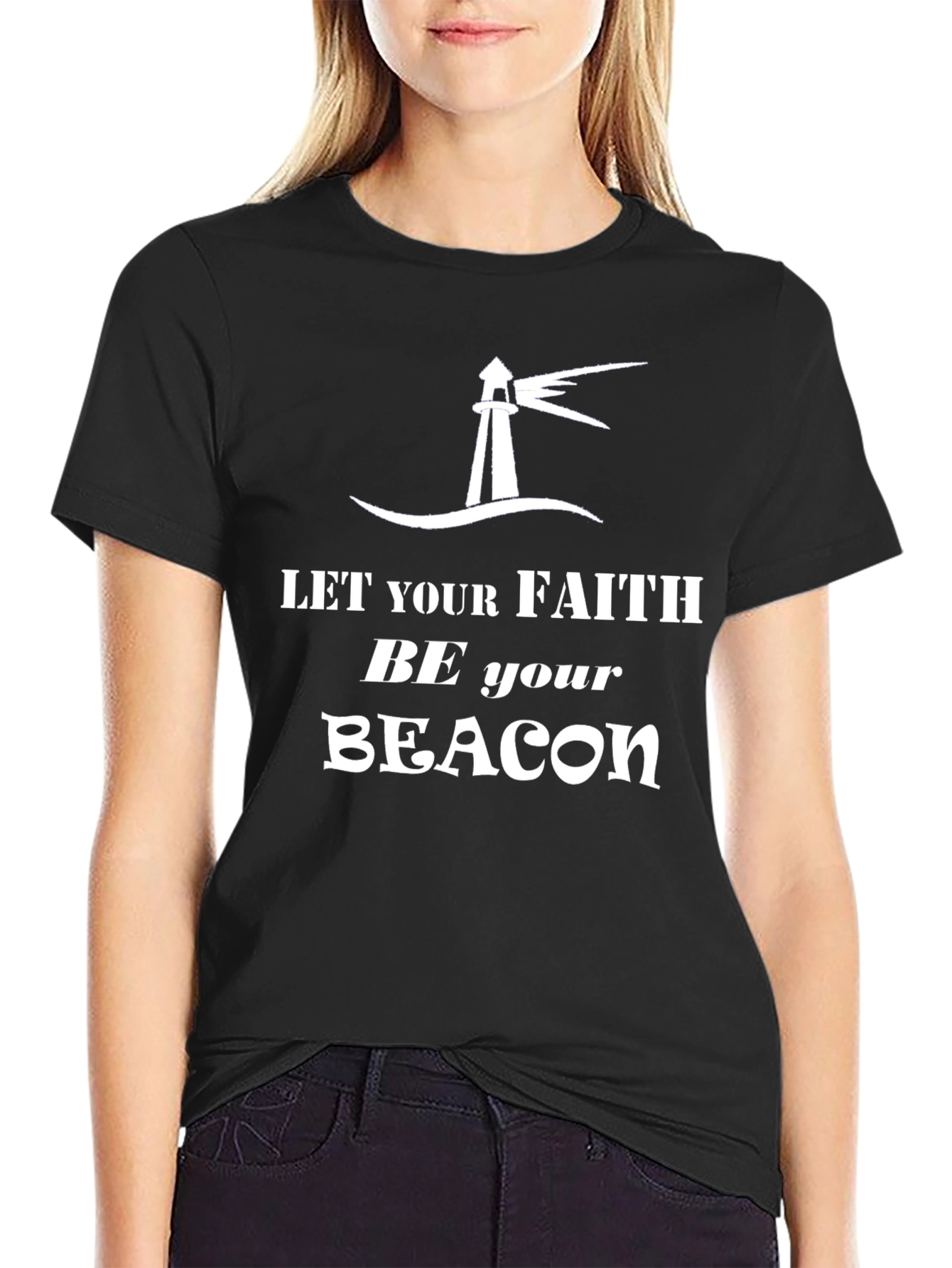 Faith Beacon Black T-Shirt